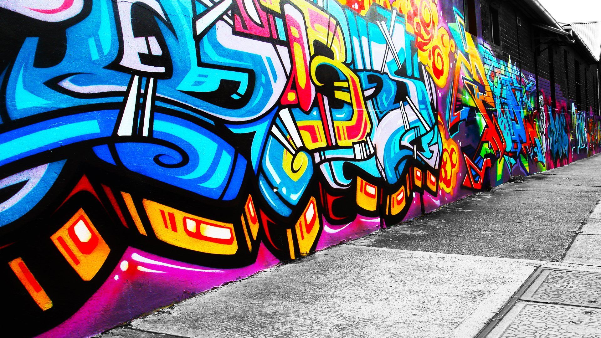 Graffiti Hintergrundbild 1920x1080. Graffiti Art HD wallpaper