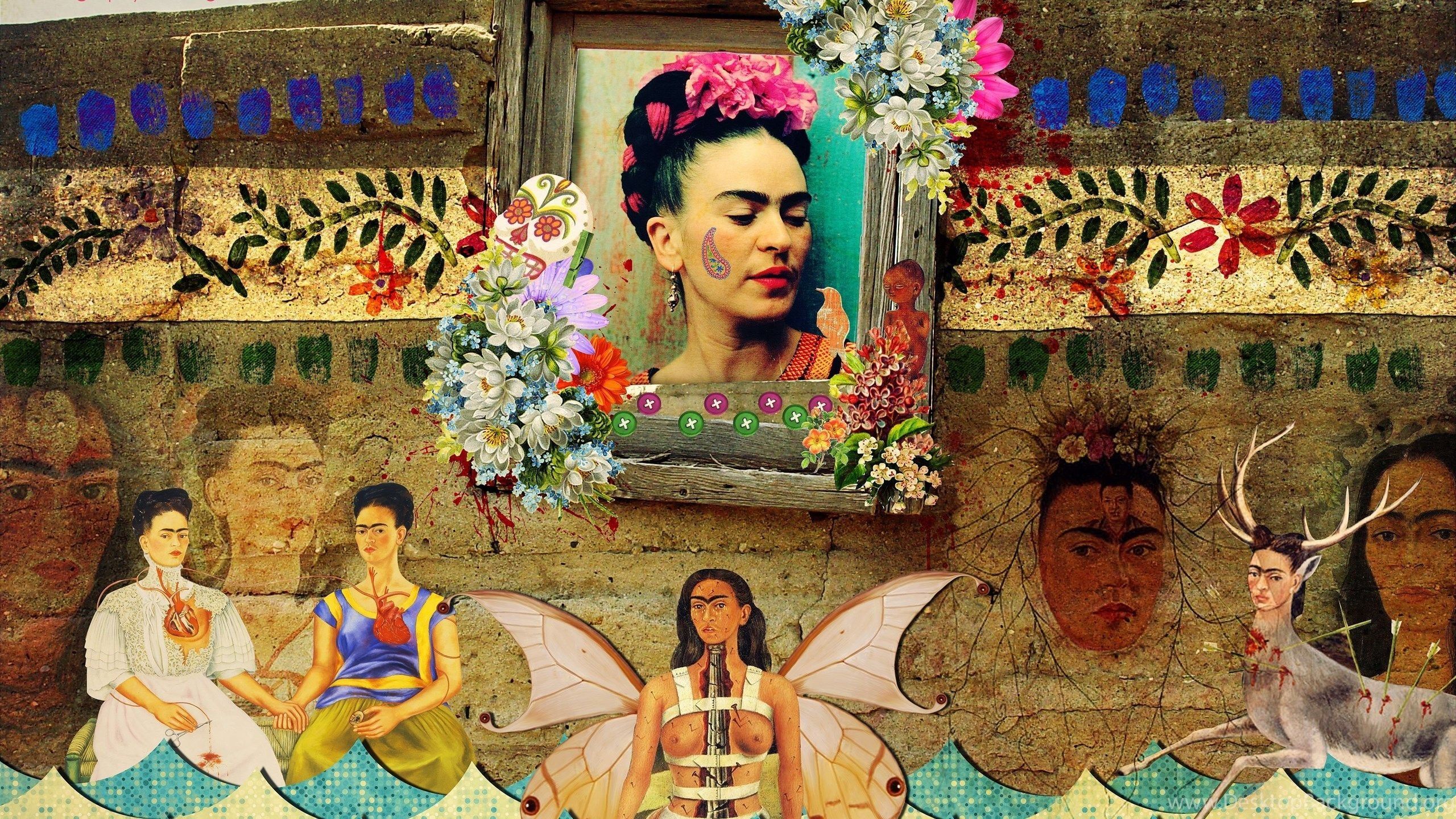Frida Kahlo Hintergrundbild 2560x1440. Frida Kahlo Paintings Wallpaper Free Frida Kahlo Paintings Background