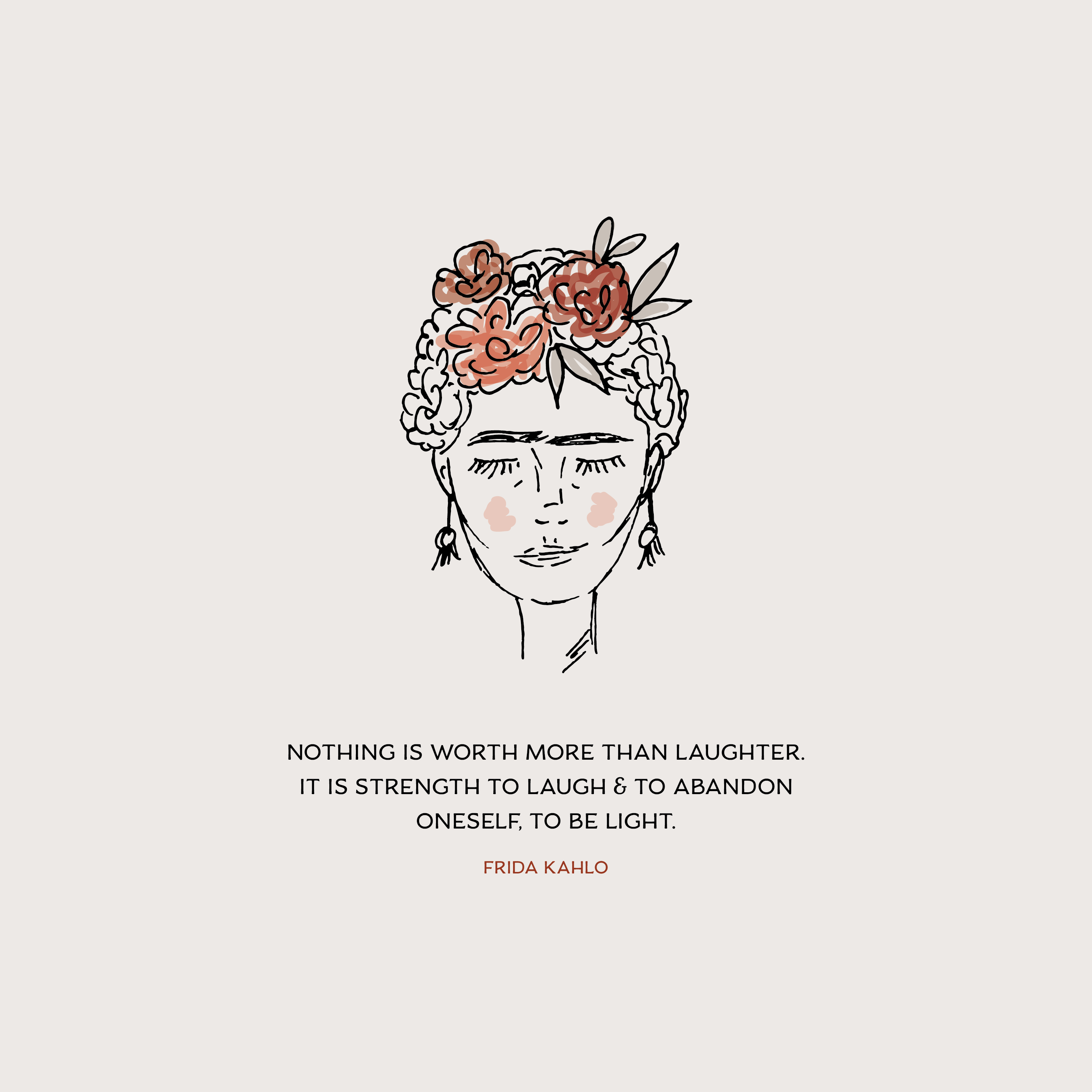 Frida Kahlo Hintergrundbild 2918x2918. Frida Kahlo Illustration + Quote Source: on instagram. Inspirational quotes, Illustration quotes, Self love quotes