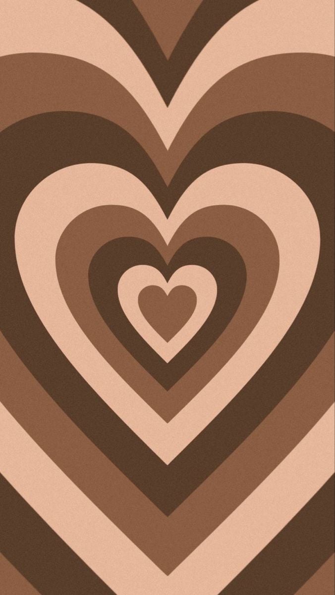 Herzen Hintergrundbild 676x1200. Brown Heart Wallpaper Free Brown Heart Background