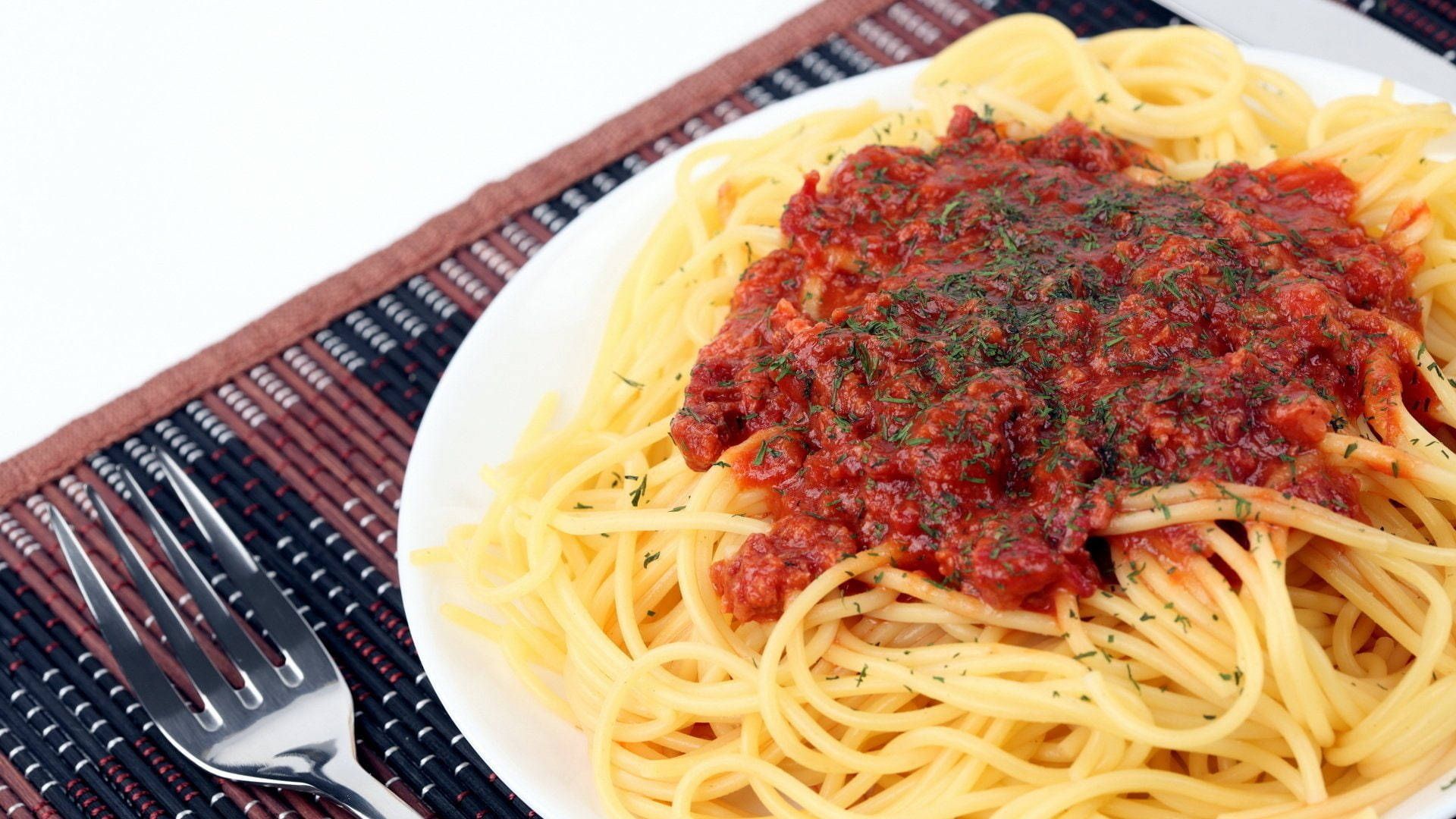  Nudeln Hintergrundbild 1920x1080. Download Pasta Spaghetti With Sauce Wallpaper