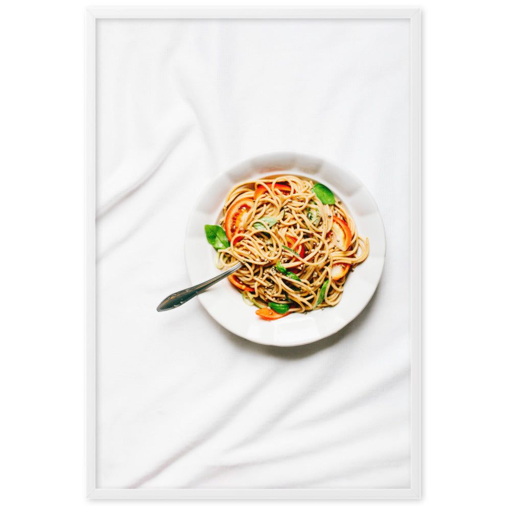  Nudeln Hintergrundbild 1000x1000. Poster Spaghetti für Küche