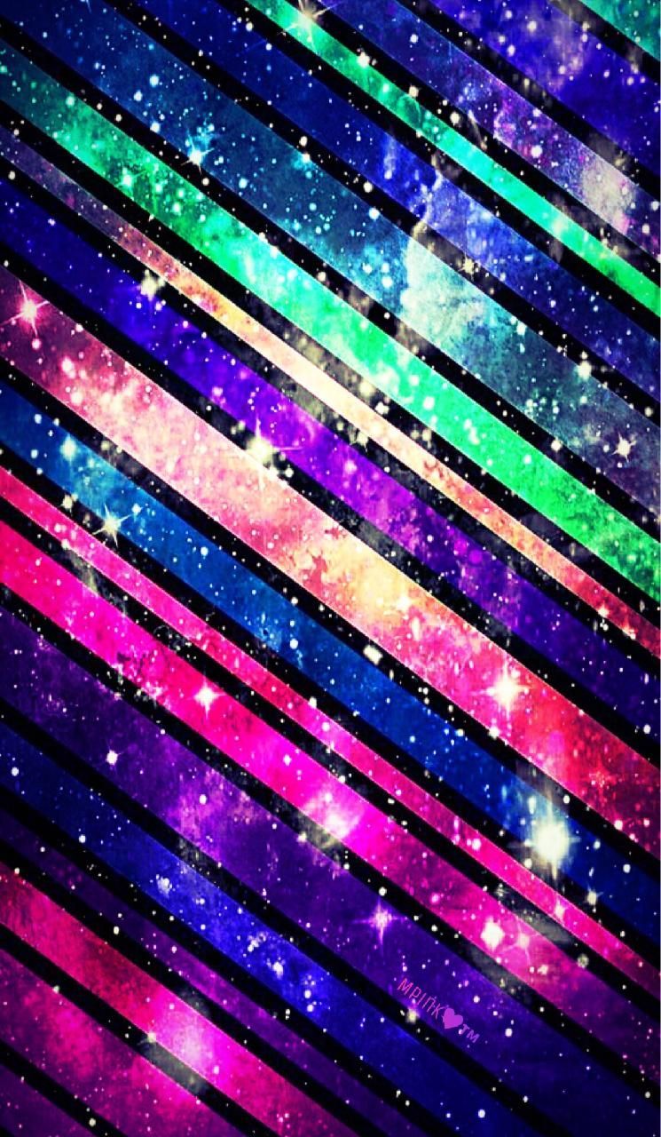 Glitzer Galaxy Hintergrundbild 745x1280. Rainbow Stripes Galaxy Wallpaper #androidwallpaper #iphonewallpaper # wallpaper #galaxy #spar. Galaxy wallpaper, Butterfly wallpaper background, Rainbow wallpaper