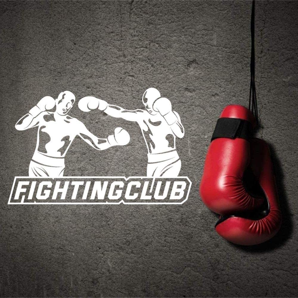  Boxen Hintergrundbild 1000x1000. Amazon.de: Boxer Silhouette Fighting Club Wandtattoo Sportaufkleber Boxing Gym Wand Art Deco 57X36Cm