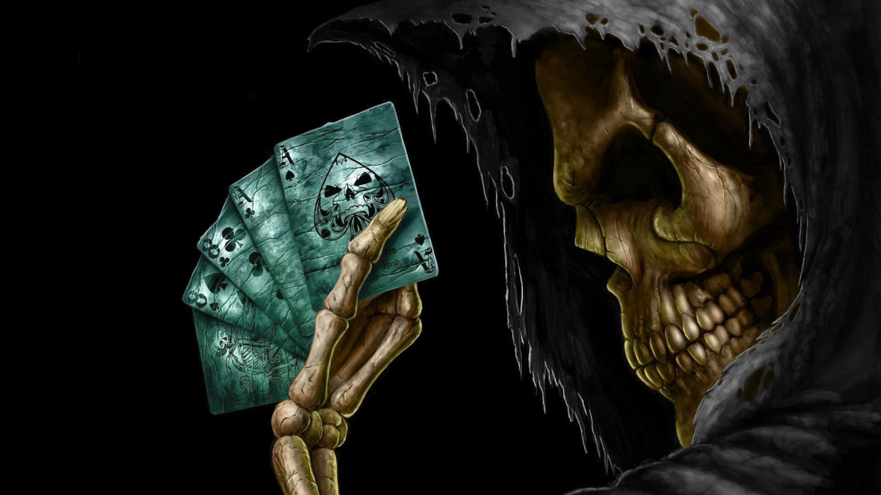 Gruselige Hintergrundbild 1280x720. Horror Skelette Schädel gruselig wallpaper. Skull wallpaper, HD skull wallpaper, Grim reaper