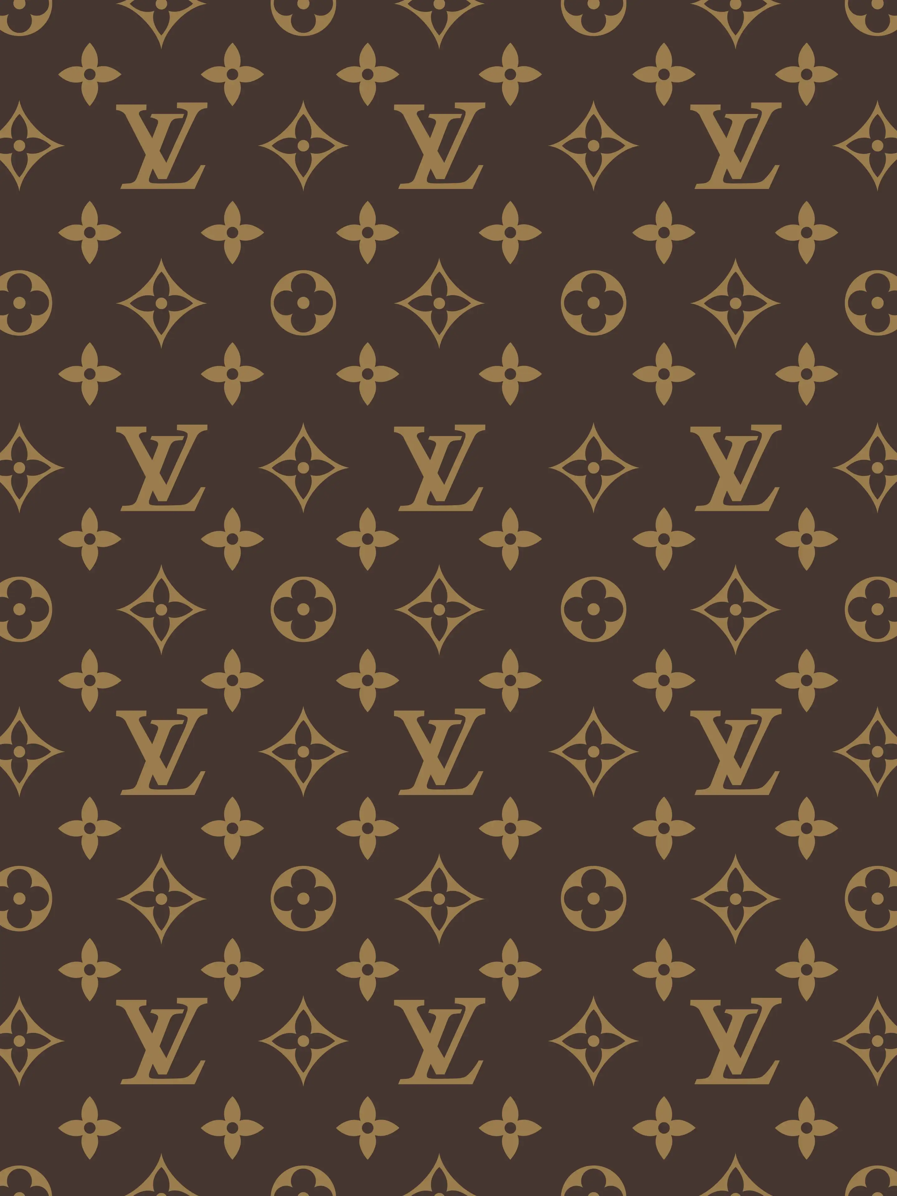  Braune Hintergrundbild 2880x3840. Louis Vuitton braunes Muster Hintergrundbild