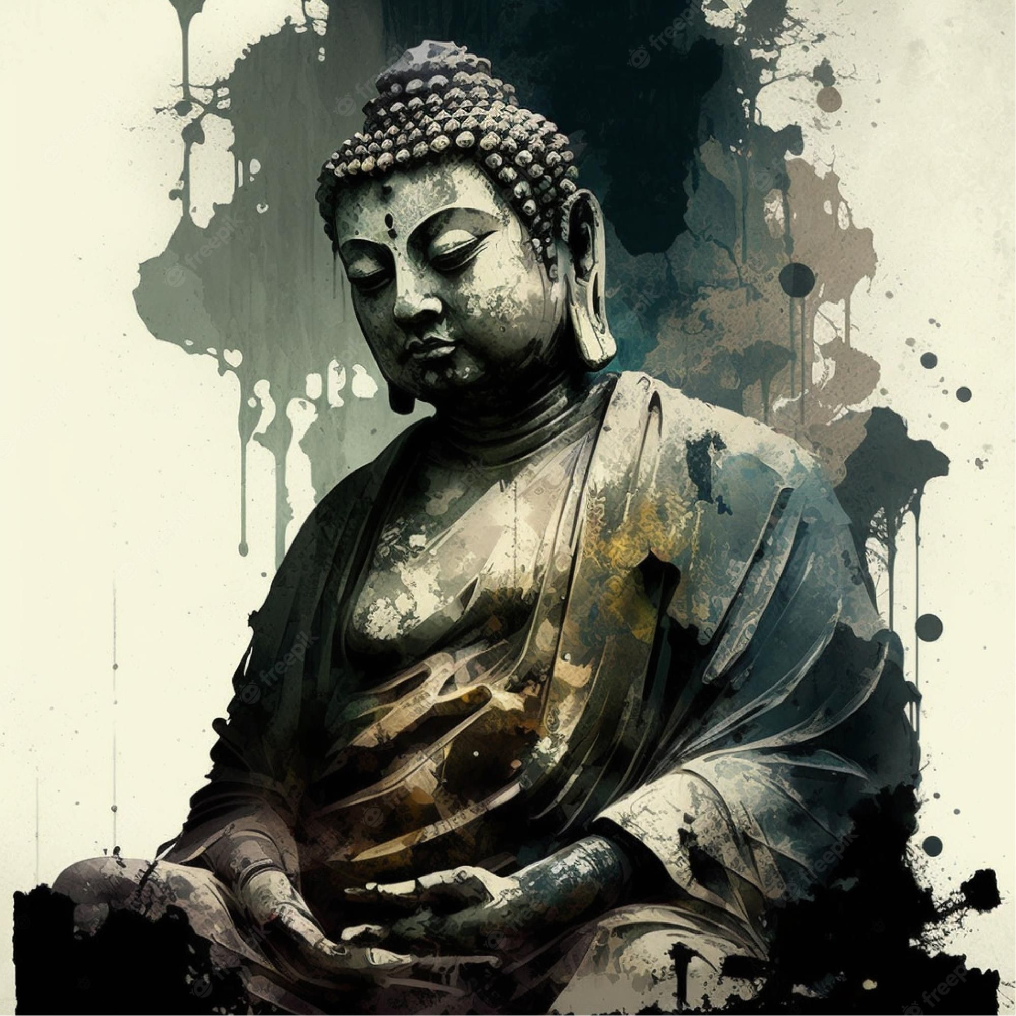  Buddha Hintergrundbild 2000x2000. Buddha Statue, Generative Ai