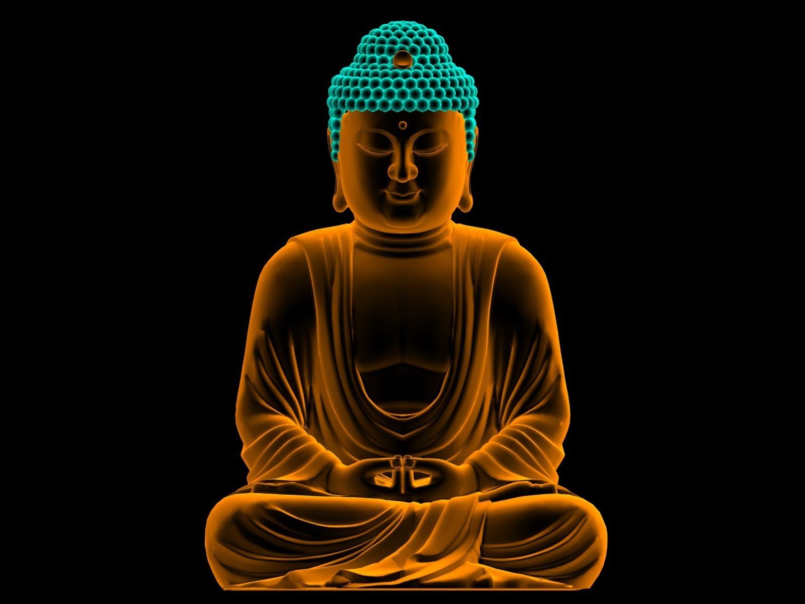  Buddhismus Hintergrundbild 1600x1200. Neon Buddha Wallpaper