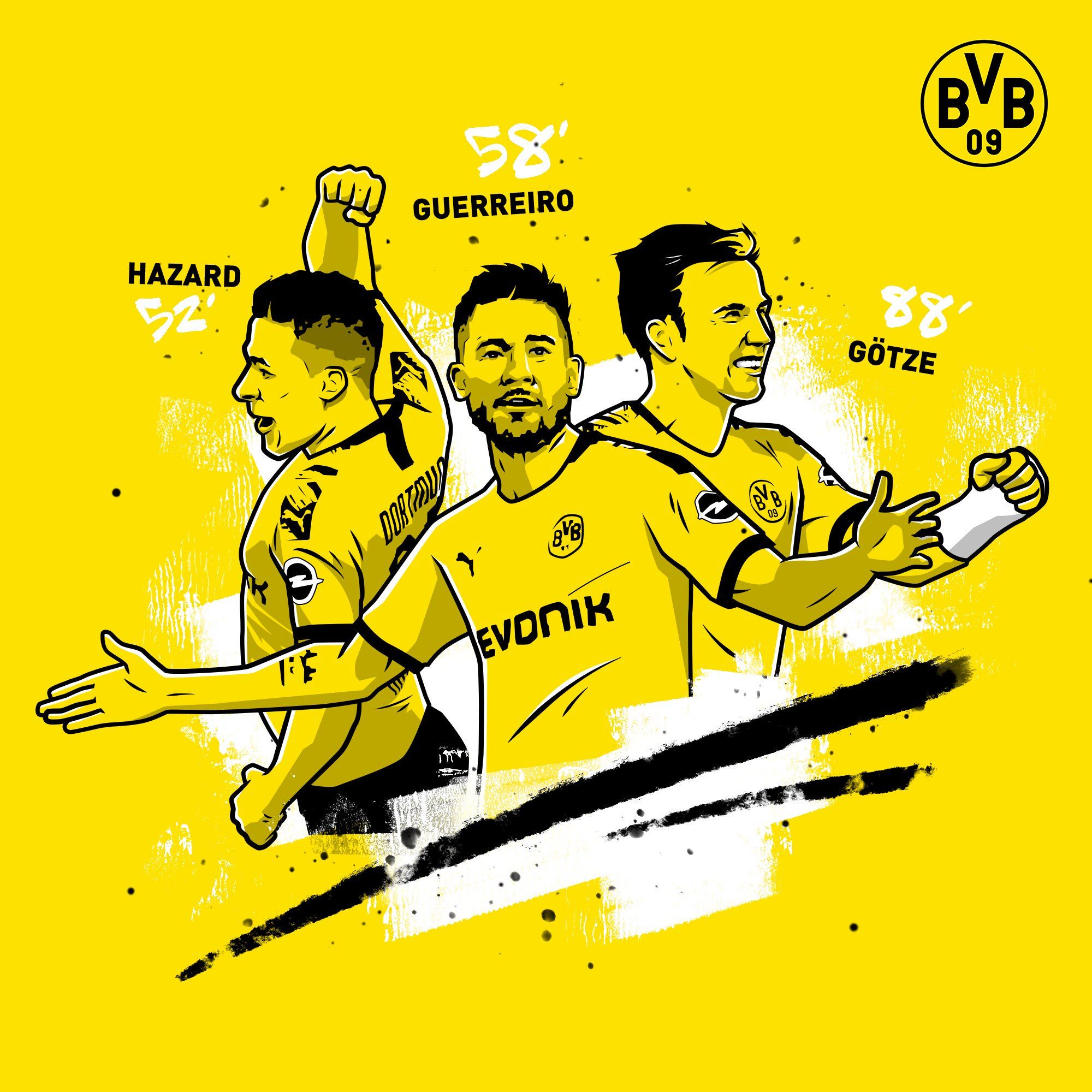  BVB HD Hintergrundbild 2000x2000. Borussia Dortmund - ⏪ #BVBWOB ⏱ 52' ⏱ 58' ⏱ 88' Welches Tor hat euch am besten gefallen?