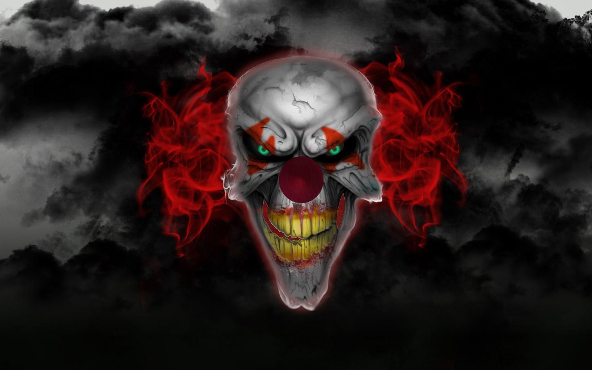 Gruselige Hintergrundbild 1920x1200. Killer Clown