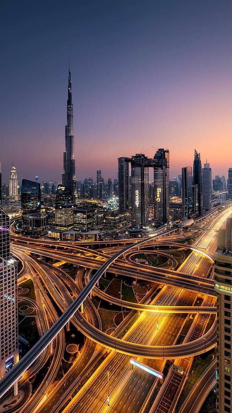  Dubai Hintergrundbild 800x1423. Dubai in Night, world, center, city, new, lights, one, trade, visa, iphone x, HD phone wallpaper