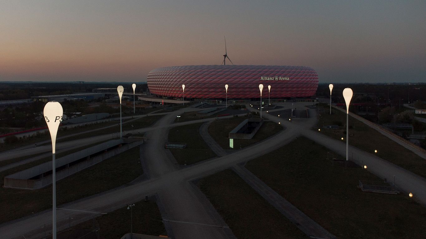  Allianz Hintergrundbild 1366x768. Ballonleuchten: Die neue Sonderlichtlösung für die Esplanade der Allianz Arena vorgestelltßball