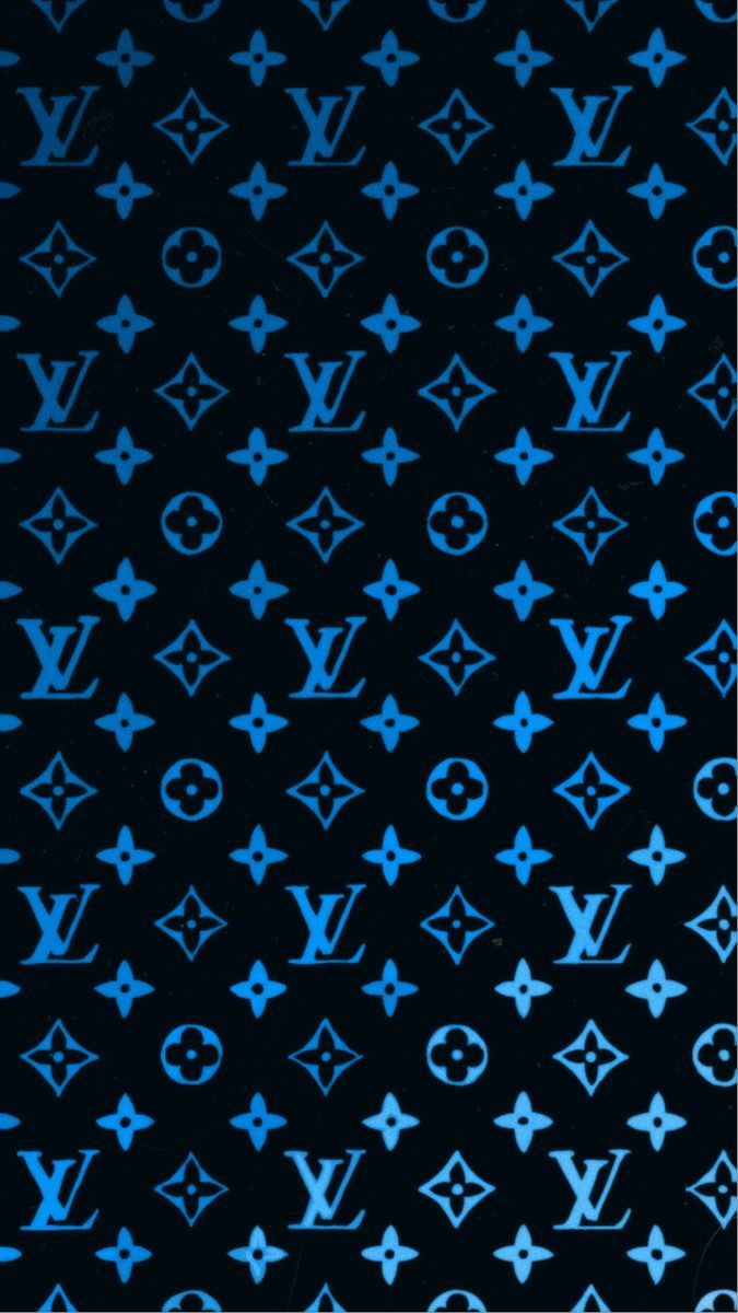  Louis Vuitton Hintergrundbild 675x1200. Blue Louis Vuitton Aesthetic Wallpaper