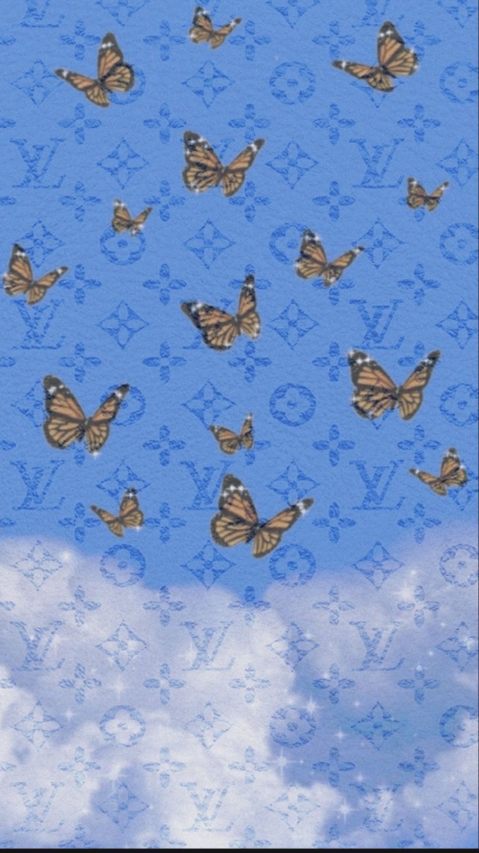 Louis Vuitton Hintergrundbild 967x1723. Butterfly Louis Vuitton Wallpaper