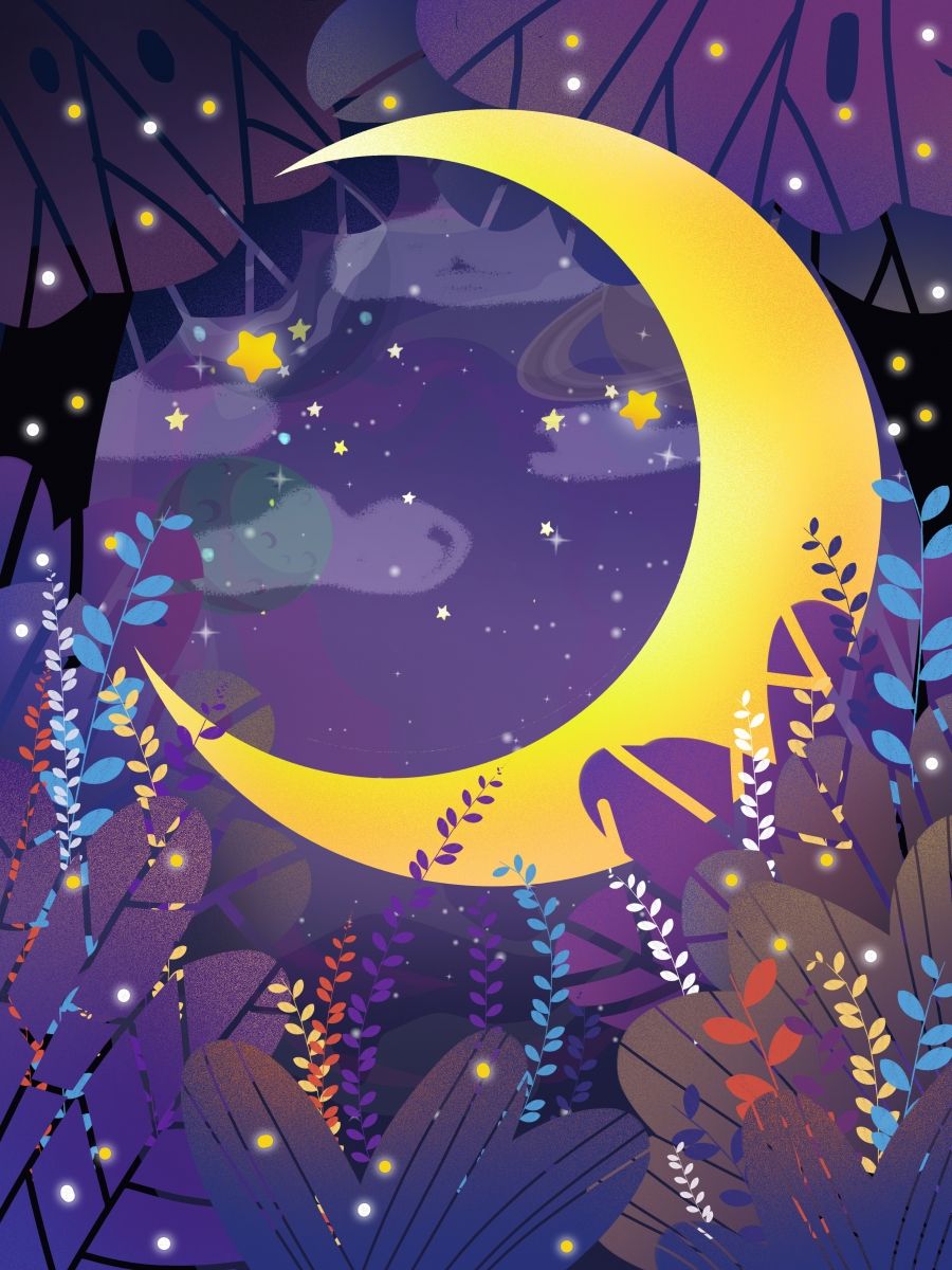 Gute Hintergrundbild 900x1200. Schöne Frühling Sternenhimmel Wald Gute Nacht Hintergrund Design Hintergrundbild zum kostenlosen Download