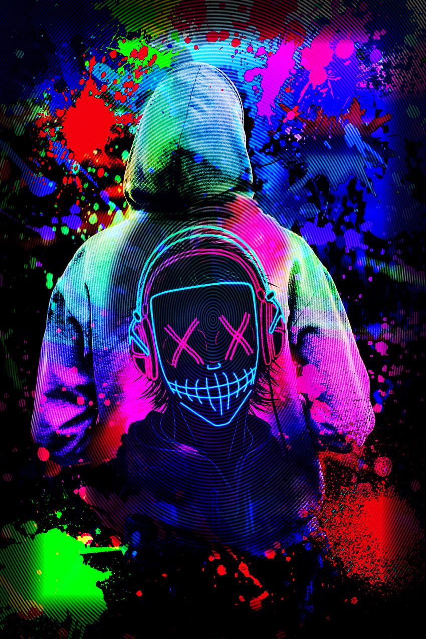  Coole Neon Hintergrundbild 850x1275. Neon, hoodie, magenta, neon lights, blacklight, cool, crazy HD phone wallpaper