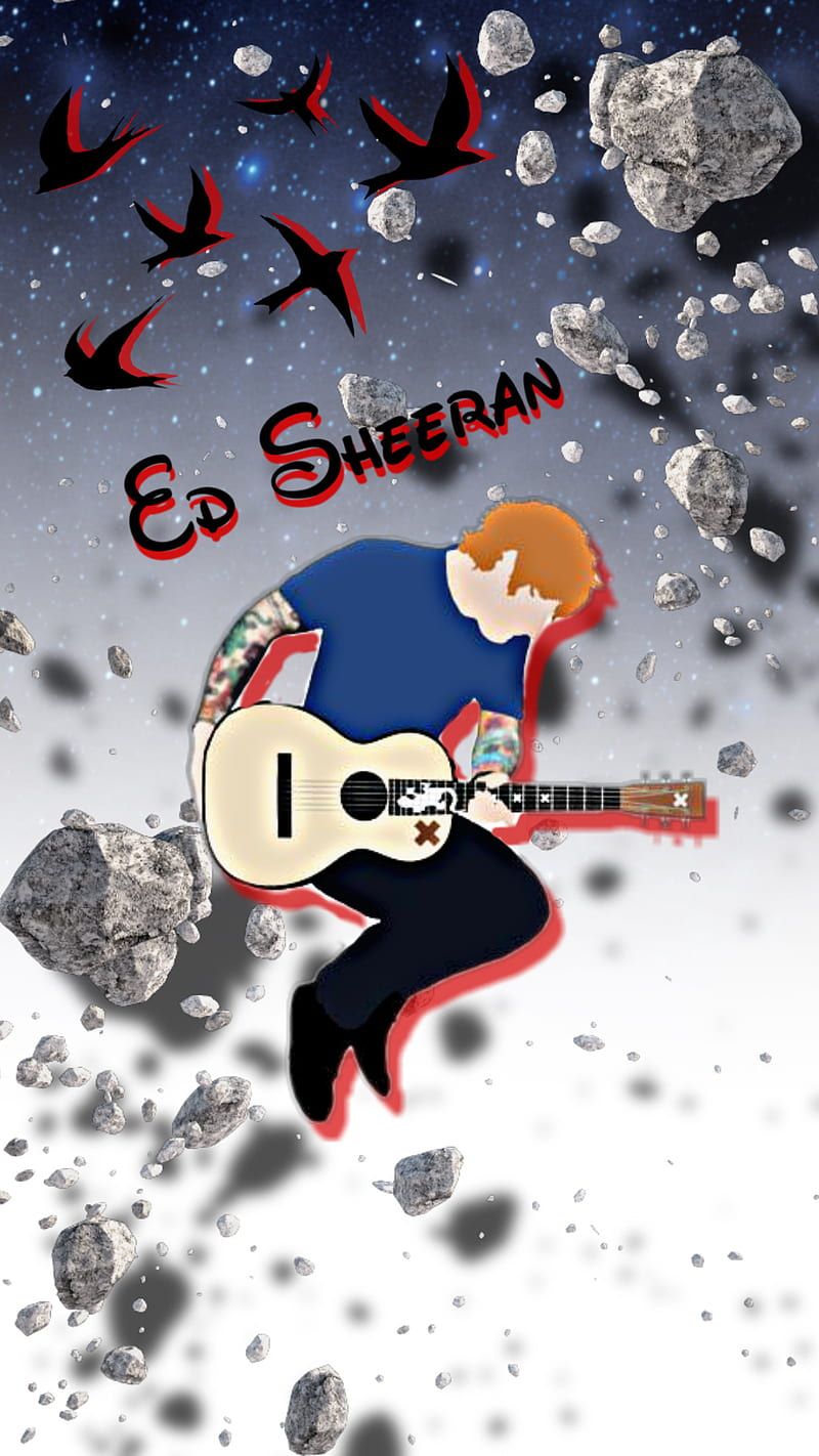  Ed Sheeran Hintergrundbild 800x1422. Ed Sheeran, birds, butterflies, HD phone wallpaper