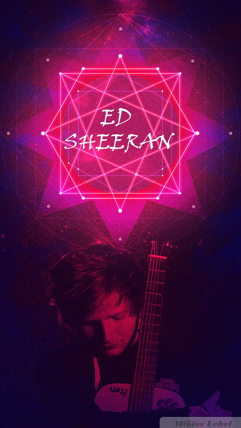  Ed Sheeran Hintergrundbild 800x1422. Ed Sheeran, artist, colorful, guitar, music, shape of you, star, HD phone wallpaper
