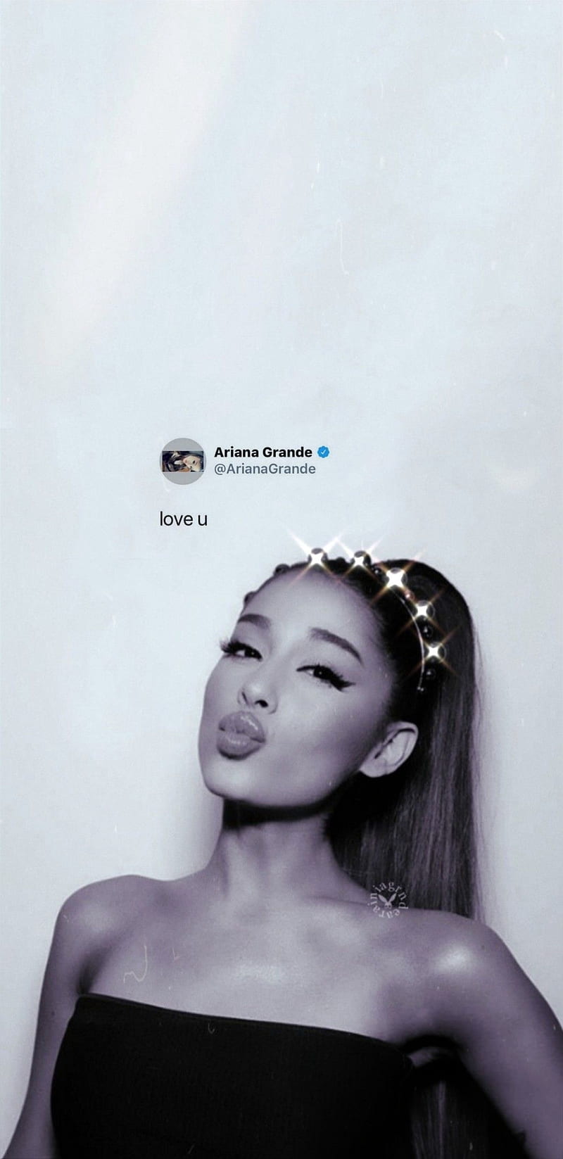  Ariana Grande Hintergrundbild 800x1647. Ariana loves u, aesthetic, ariana grande, ariana quotes, arianator, black and white, HD phone wallpaper