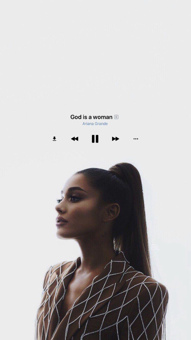  Ariana Grande Hintergrundbild 750x1334. Ariana Grande Spotify Aesthetic Wallpaper