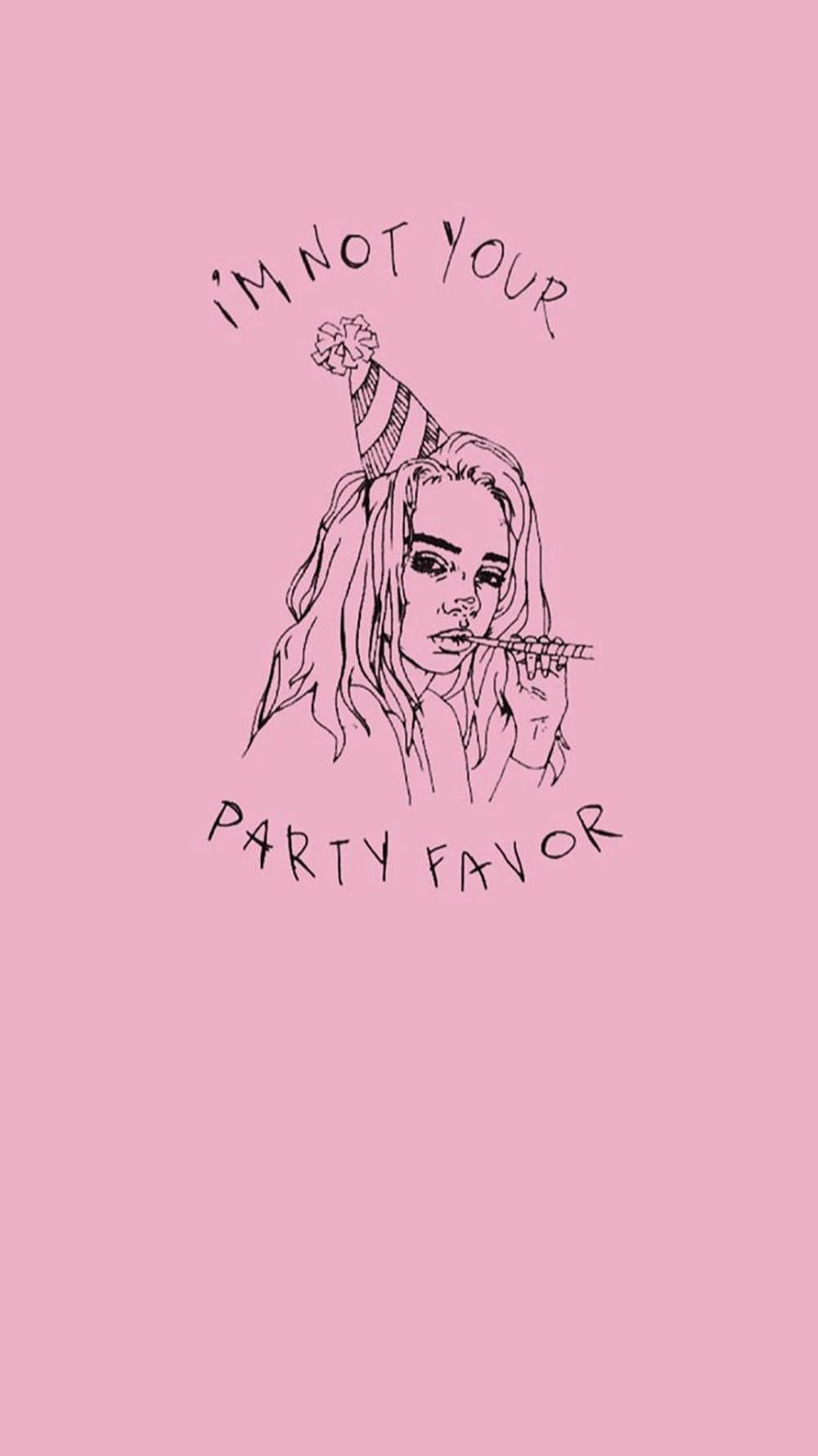  Billie Eilish Hintergrundbild 1000x1779. Download Aesthetic Billie Eilish Pink Aesthetic Party Favor Wallpaper