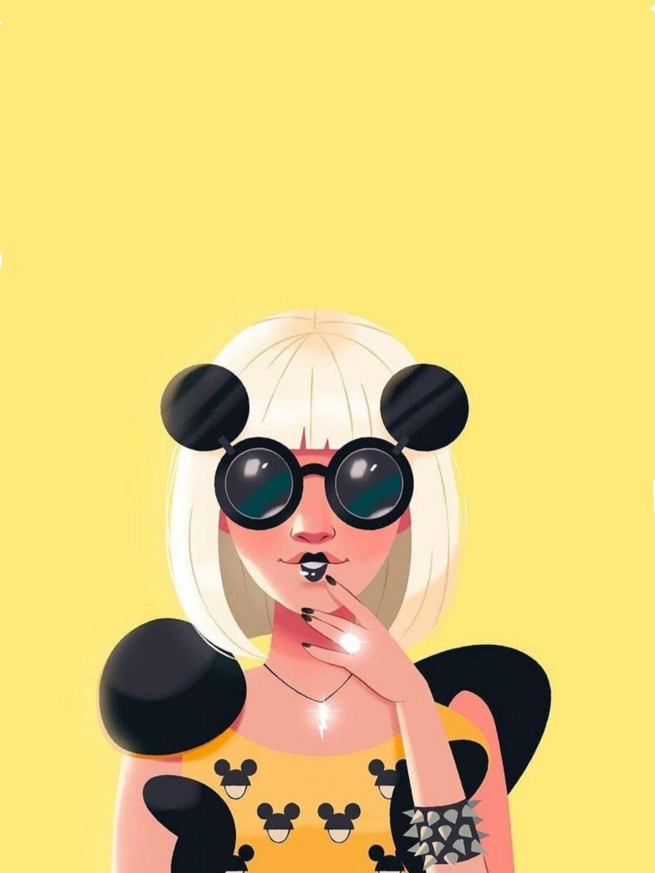  Lady Gaga Hintergrundbild 1330x1773. Download Lady Gaga Paparazzi Digital Art Wallpaper