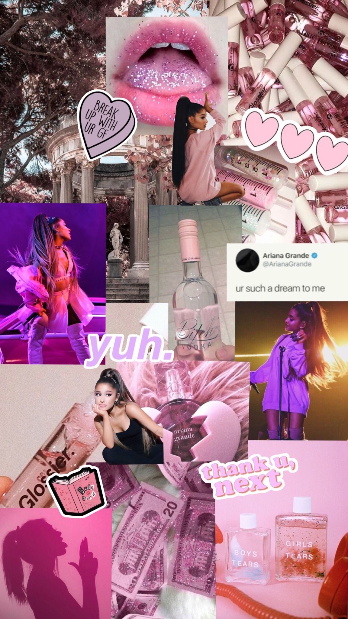  Ariana Grande Hintergrundbild 1152x2048. Ariana Grande Pink Aesthetic Phone Wallpaper