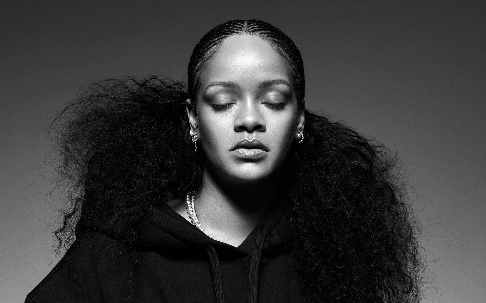  Rihanna Hintergrundbild 1920x1200. Download Rihanna Black And White Photo Wallpaper