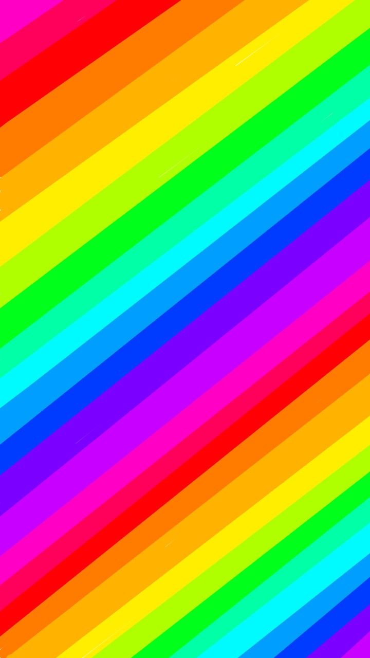  Bunte Streifen Hintergrundbild 720x1280. Rainbow #Wallpaper. Papel de parede colorido, Fundo de tela celular, Fundo do iphone