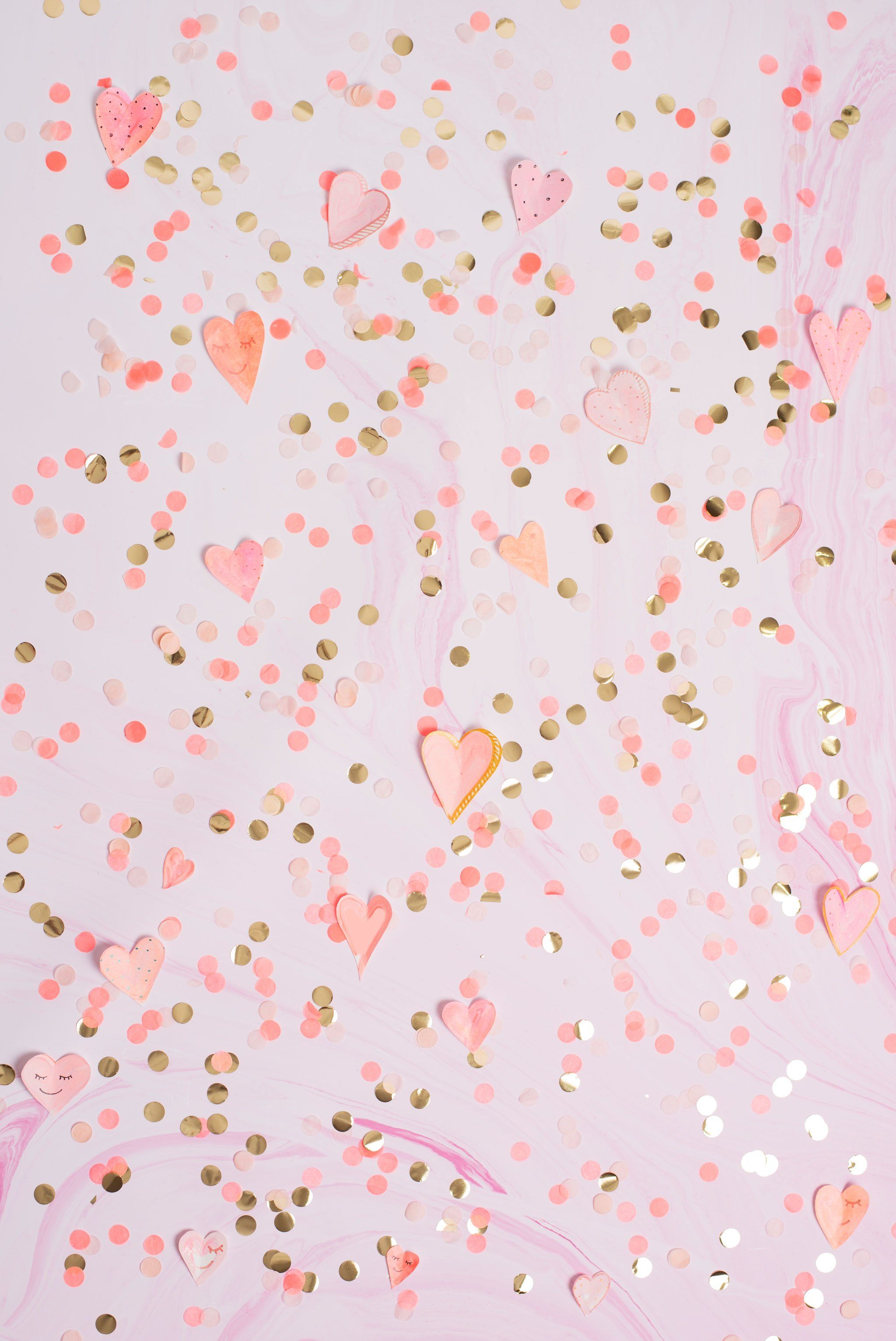  Konfetti Hintergrundbild 2046x3060. Heart Confetti Photo Backdrop. Valentine, Instagram, Decoration