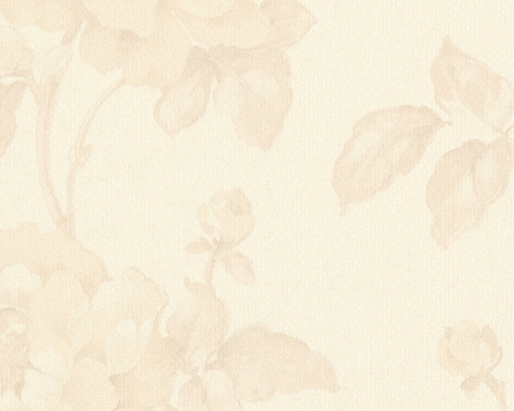 Creme Hintergrundbild 1000x800. A.S. Création Wallpaper «Floral, Beige, Cream» 373383
