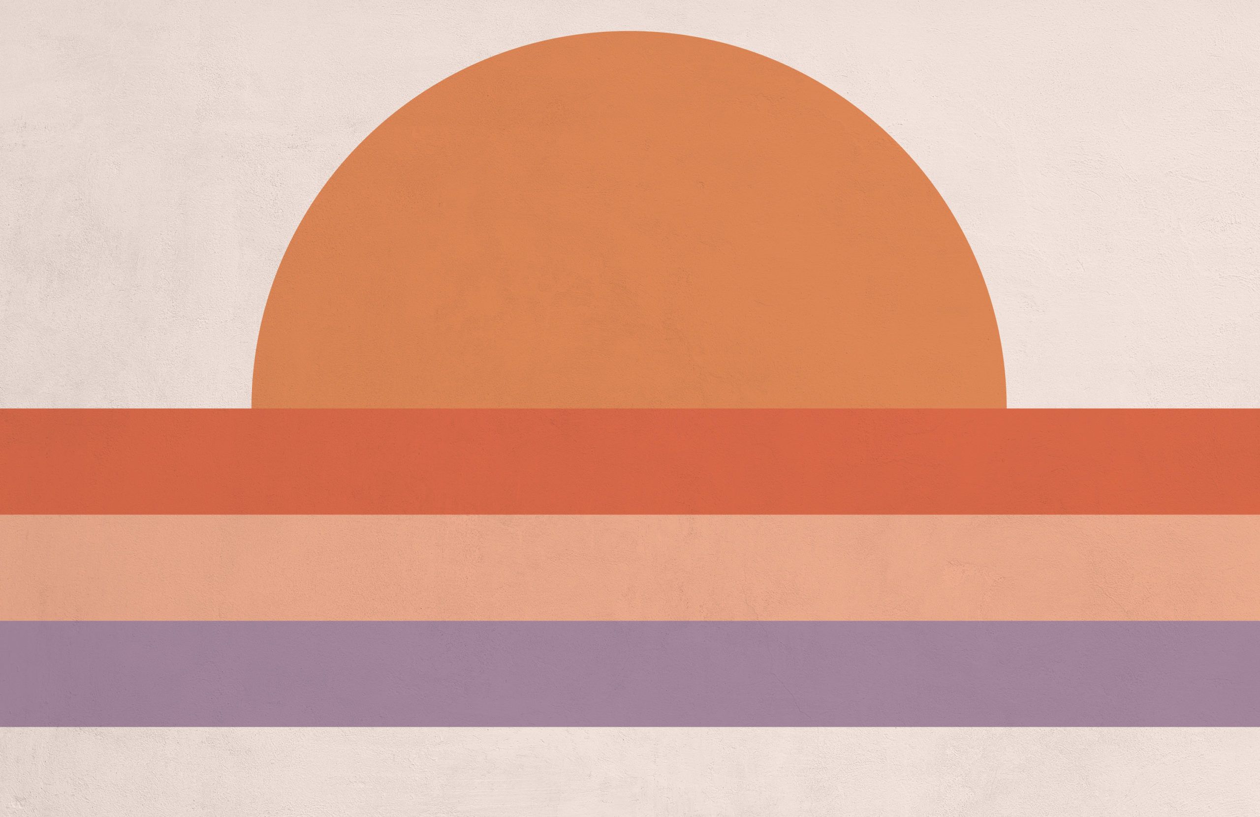  Farbige Kreise Hintergrundbild 2560x1661. Fototapete 70er Jahre Retro Sonnenuntergang Block Farben Orange