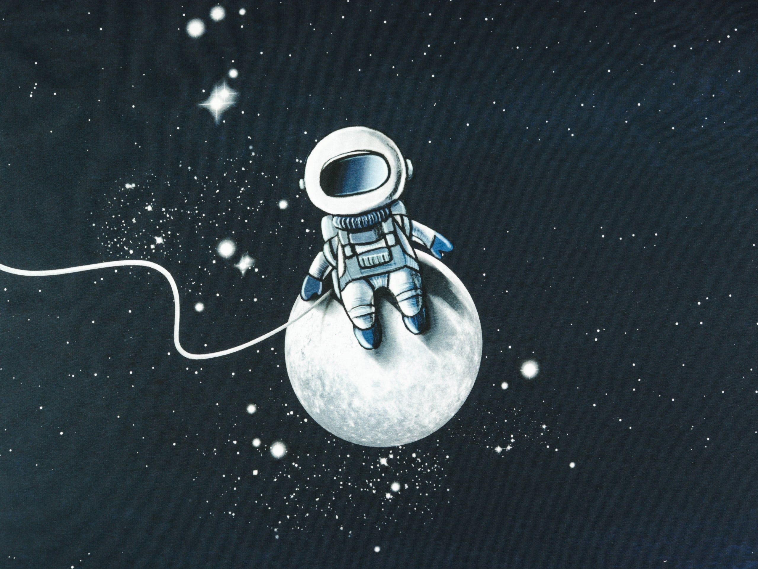  Farbige Kreise Hintergrundbild 2560x1922. French Terry Moonwalker by Thorsten Berger Panel 75cm hüpfende Komma