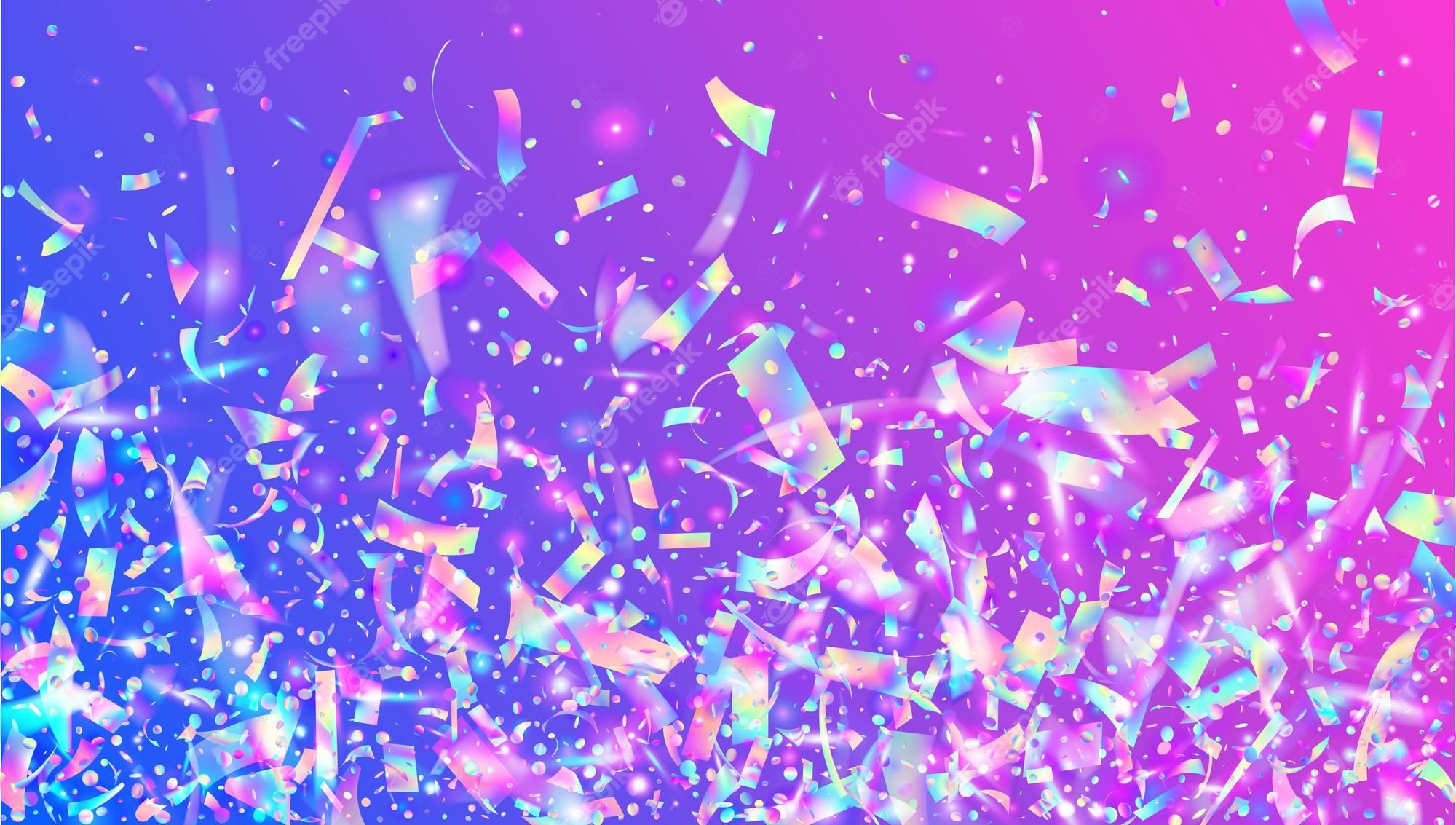  Konfetti Hintergrundbild 2000x1133. Karnevals Konfetti Party Prisma Kristallkunst Geburtstags Glanz Neo