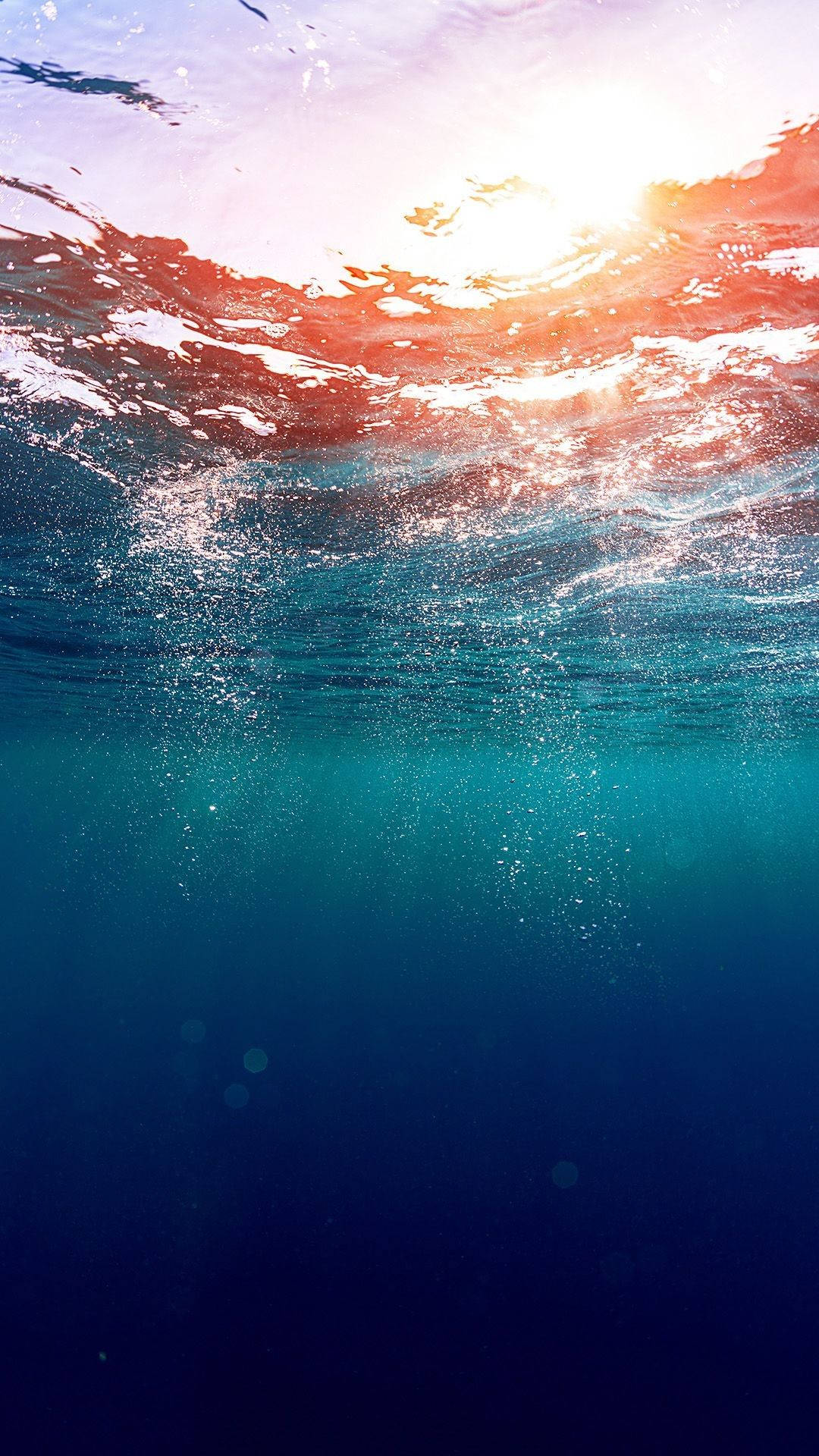  Ozean Hintergrundbild 1080x1920. Download Aesthetic Ocean Underwater Wallpaper