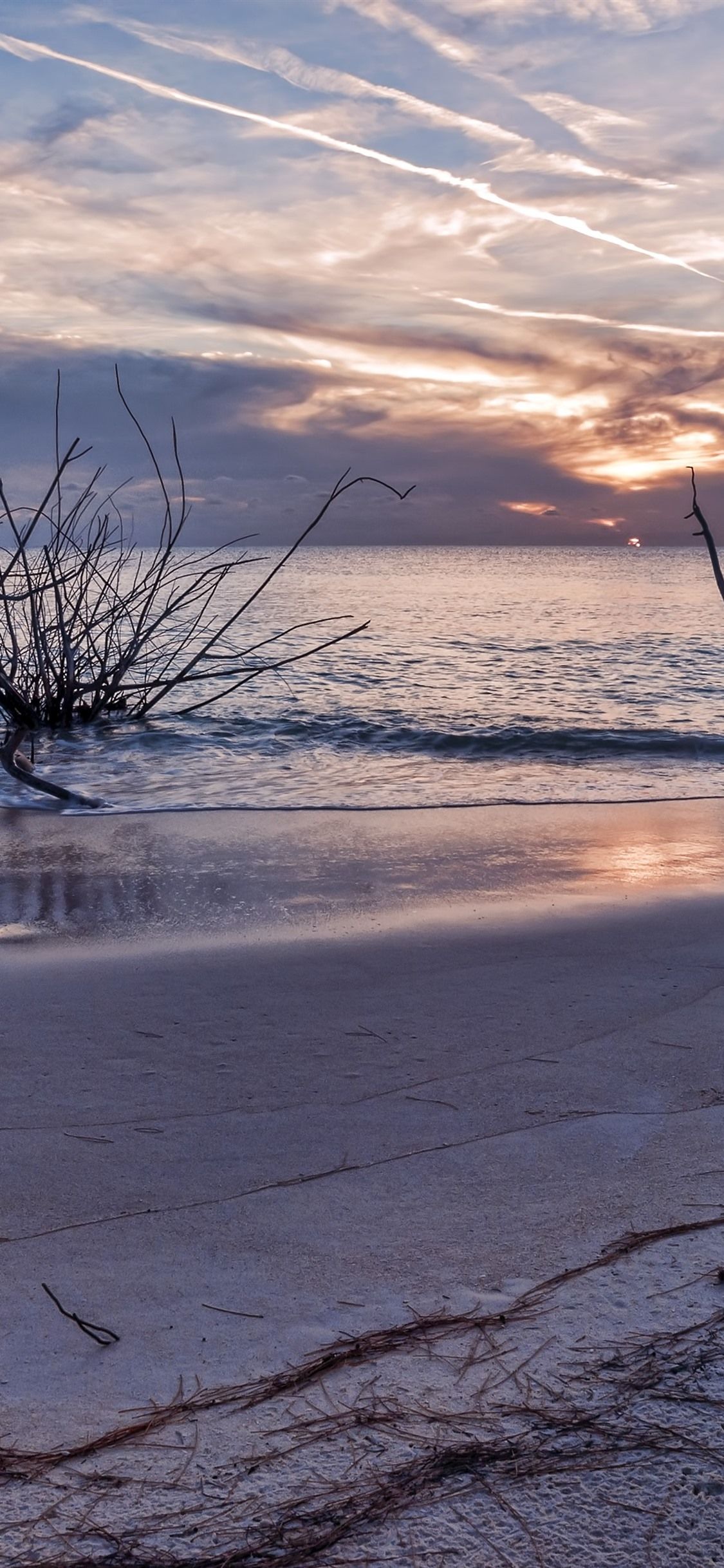  Strand Hintergrundbild 1125x2436. Strand, Meer, Wasser, Himmel, Sonnenuntergang, Natur 1125x2436 IPhone 11 Pro XS X Hintergrundbilder, HD, Bild
