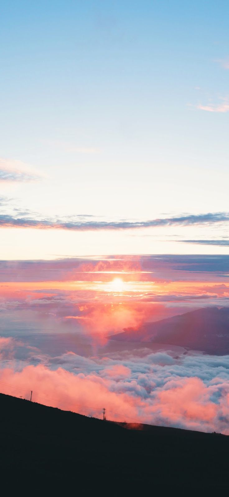  Sonnenaufgang Hintergrundbild 736x1593. Super Sunset (iPhone Android). Sky Aesthetic, Sunset Wallpaper, Beautiful Wallpaper