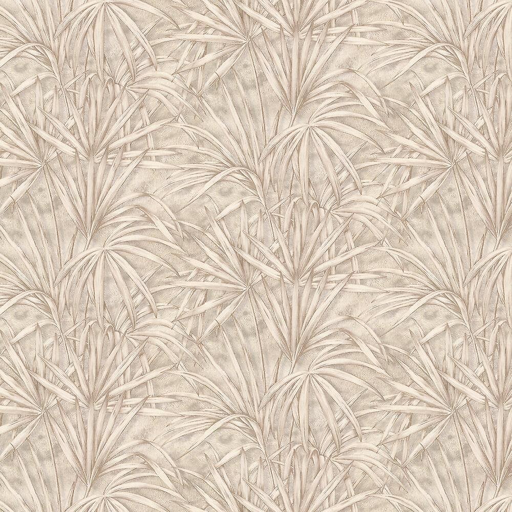 Creme Hintergrundbild 1000x1000. Zambaiti Parati Palm Leaf Creme Wallpaper