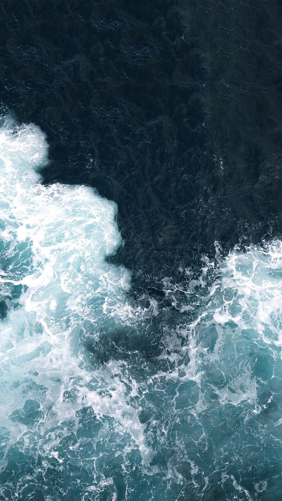 Ozean Hintergrundbild 1080x1920. Ocean Light Blue Aesthetic Wallpaper