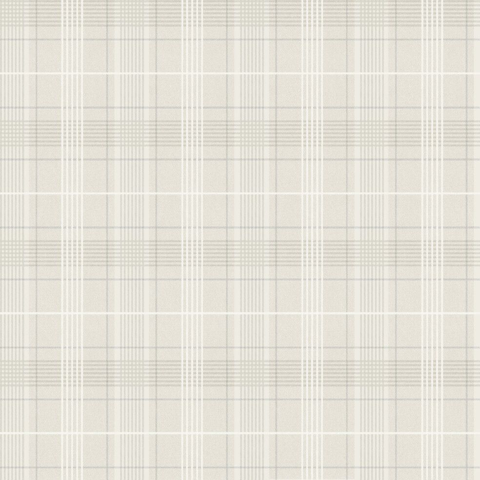 Creme Hintergrundbild 984x984. Wallpaper plaid stripes cream grey white Rasch Textil 021022