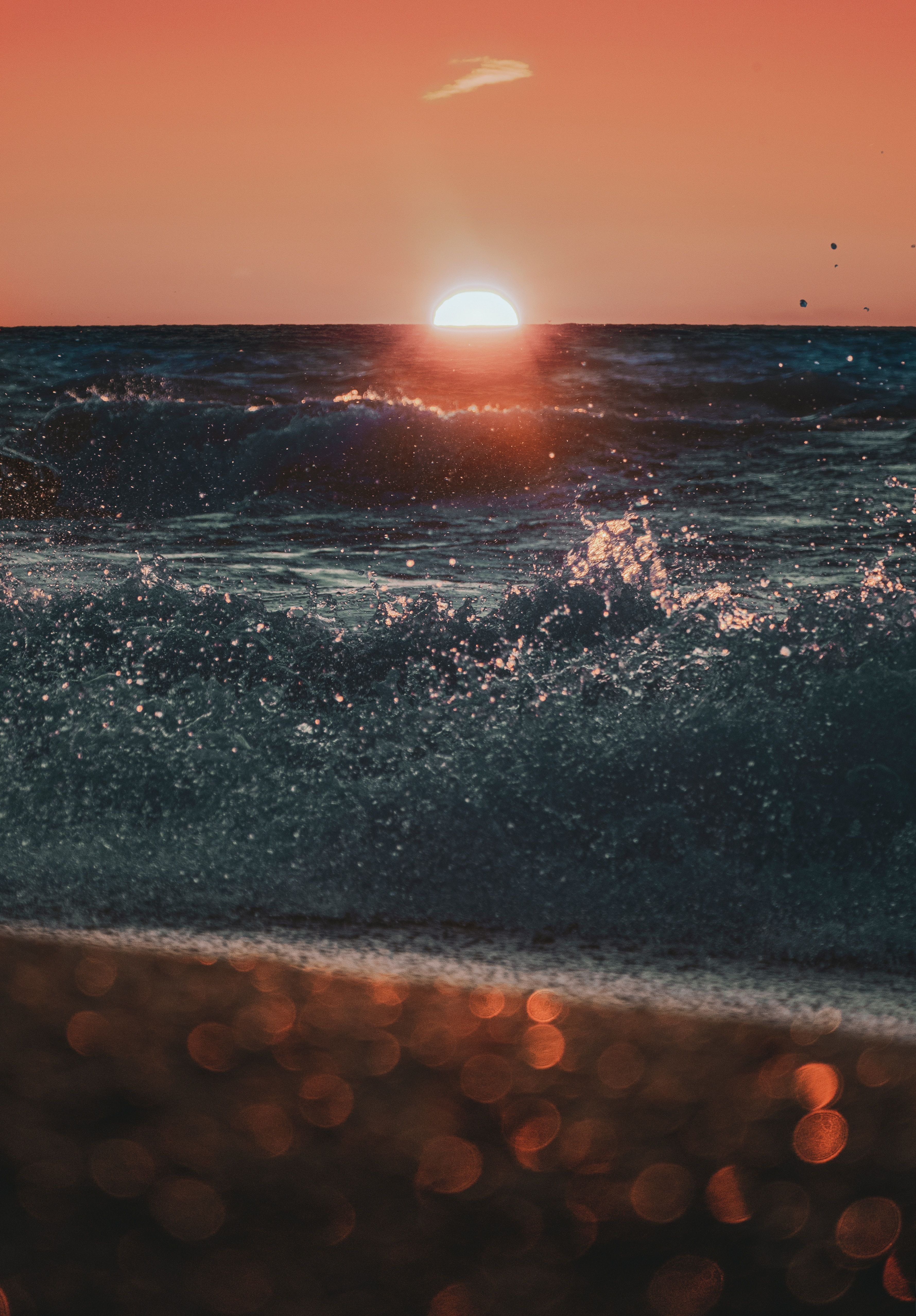  Sonnenaufgang Hintergrundbild 3558x5112. Kostenlose Hintergrundbilder Horizont, Meer, Wasser, Ozean, Sonnenuntergang, Bilder Für Ihren Desktop Und Fotos