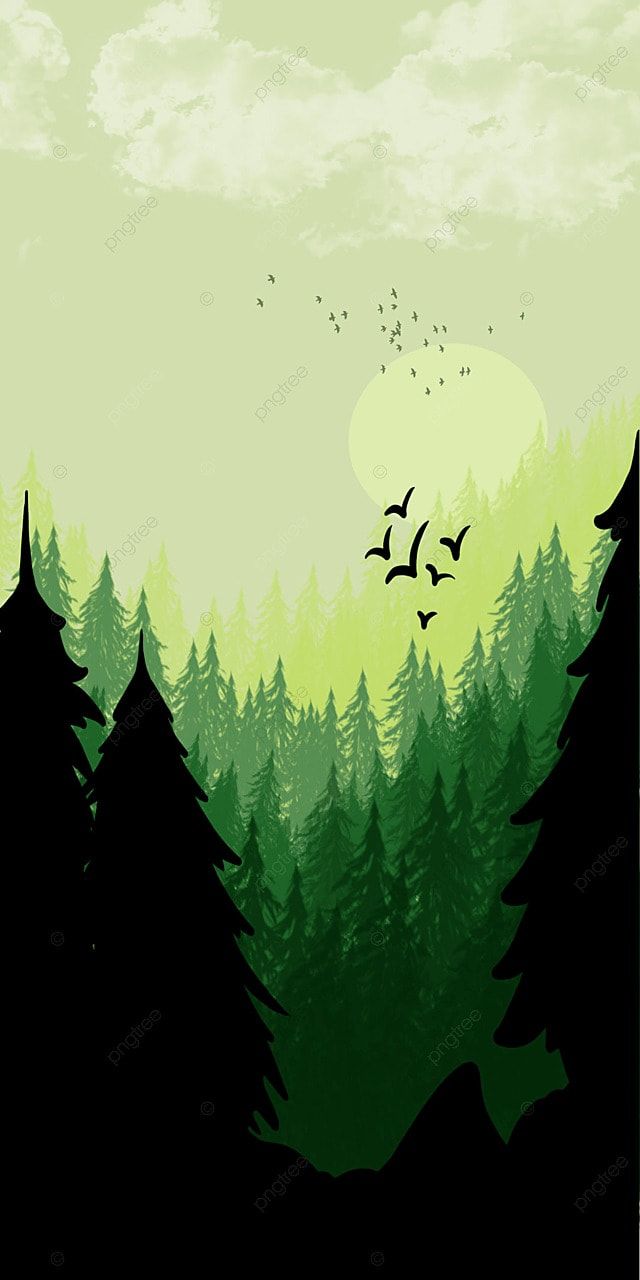  Wald Hintergrundbild 640x1280. Grüner Steigungswald Handyhintergrund Hintergrundbild zum kostenlosen Download