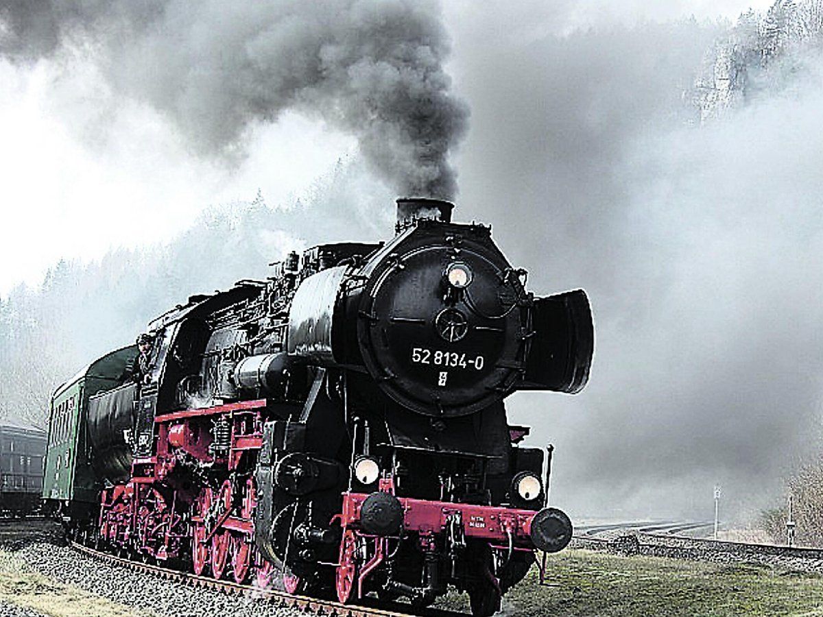  Dampflok Hintergrundbild 1200x900. Das schwarze Reichsbahntier: Mit Volldampf nach Werdohl