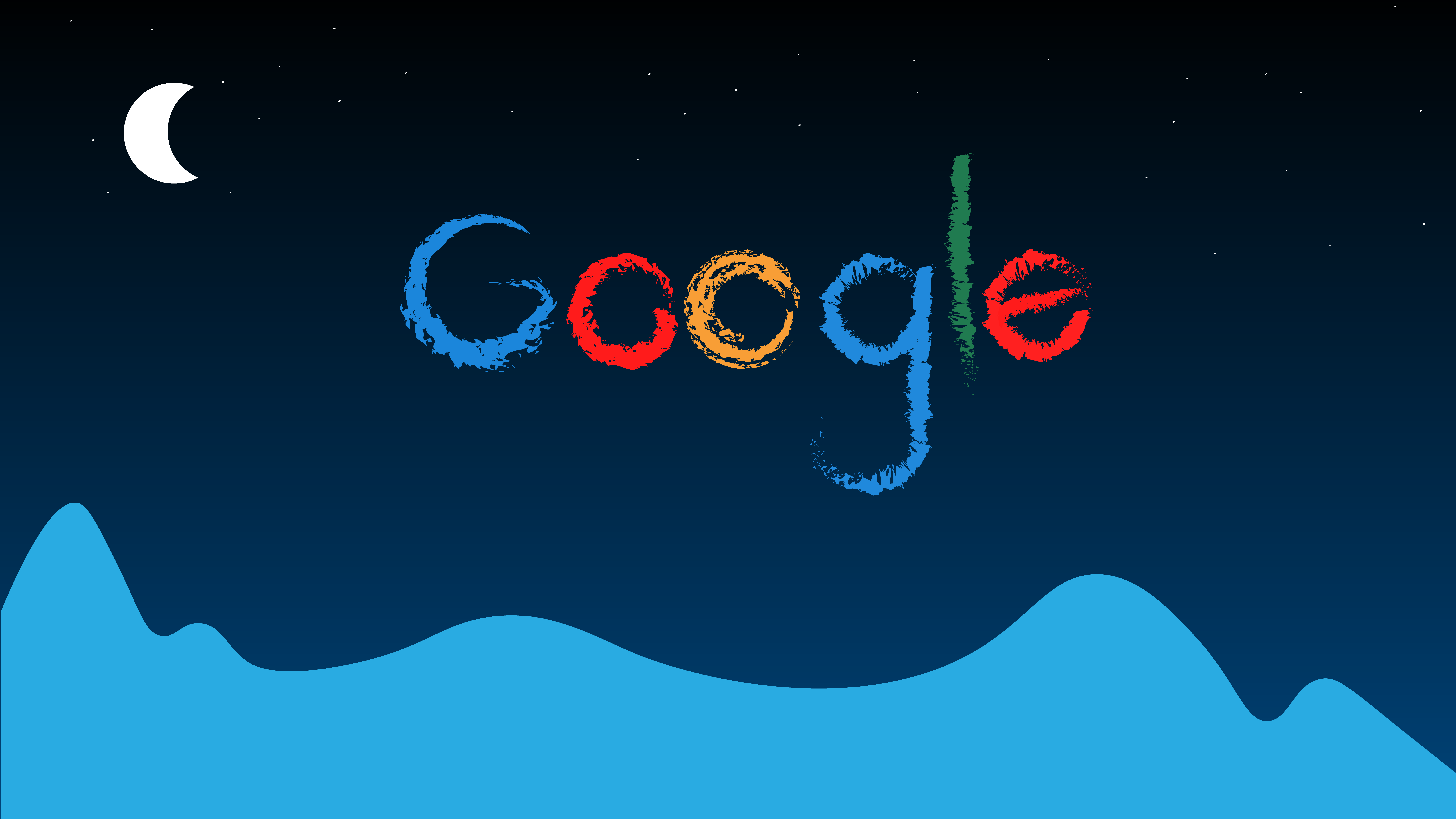 Google Hintergrundbild 8001x4501. Google Wallpaper 4K, Logo, Typography, Night, Technology