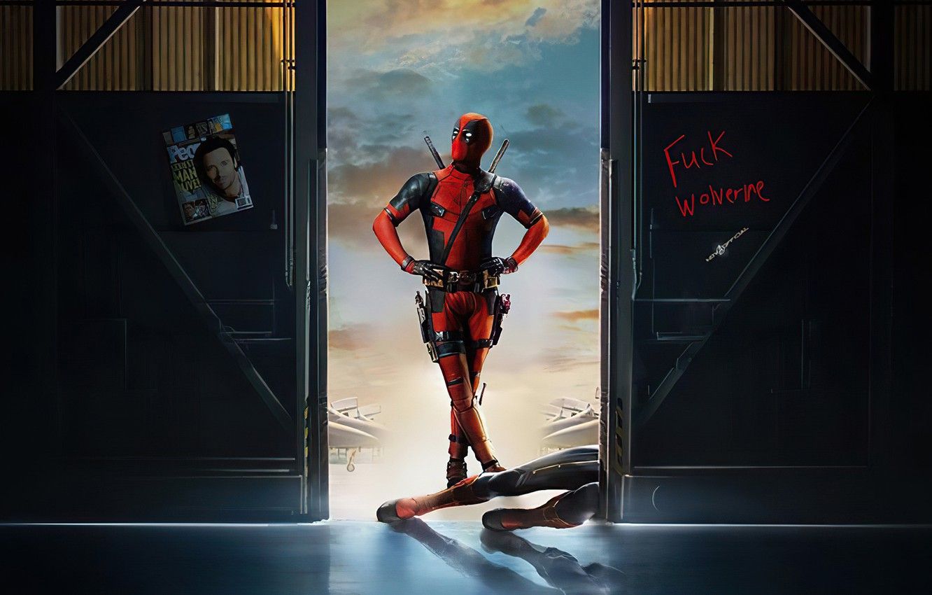  Deadpool Hintergrundbild 1332x850. Wallpaper pose, hero, costume, male, Ryan Reynolds, Deadpool, Marvel, Deadpool image for desktop, section фильмы