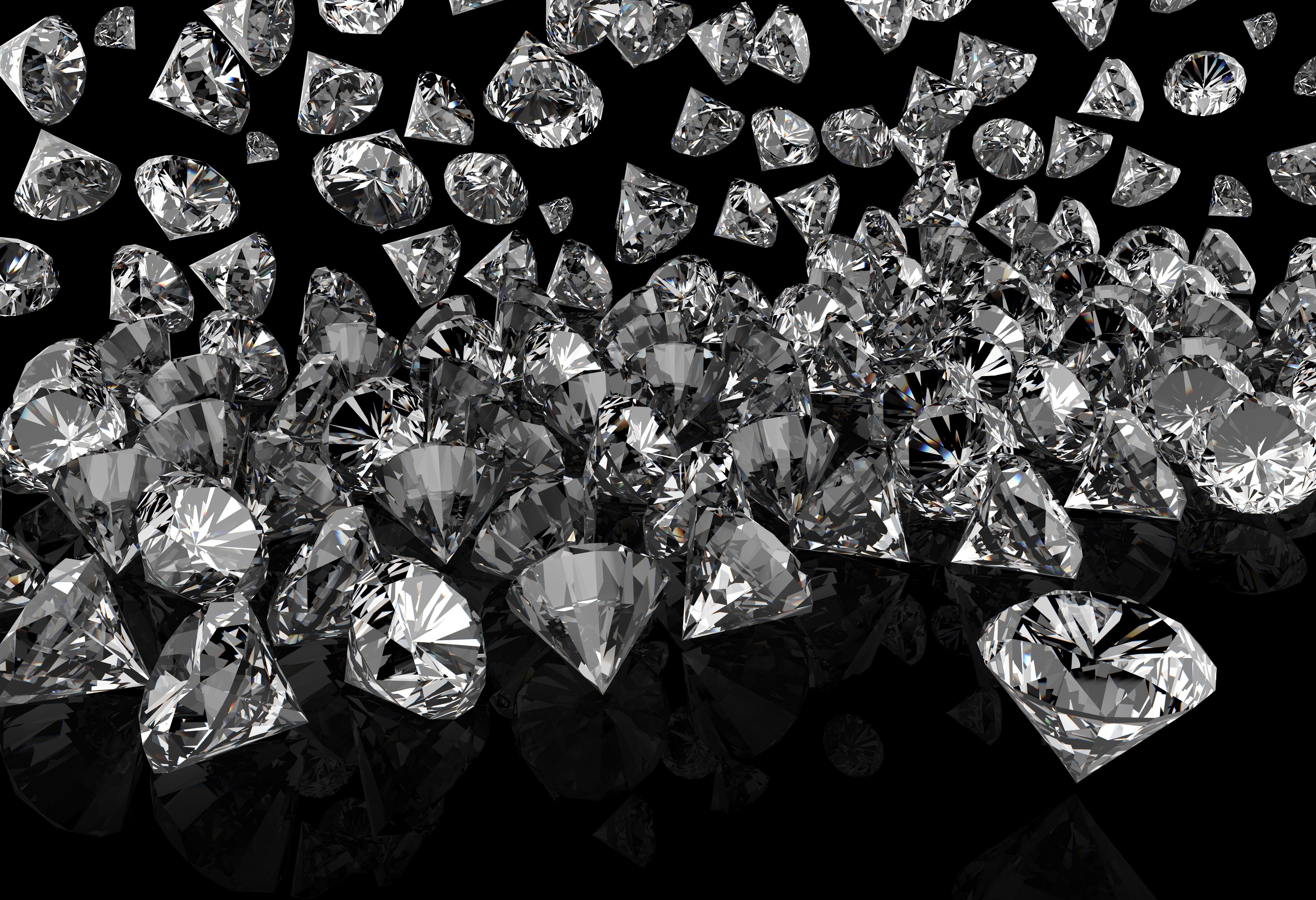  Diamant Hintergrundbild 4950x3387. Download Hintergrundbild hintergrund, glanz, schwarzer hintergrund, diamanten, kieselsteine die Auflösung 4950x3387