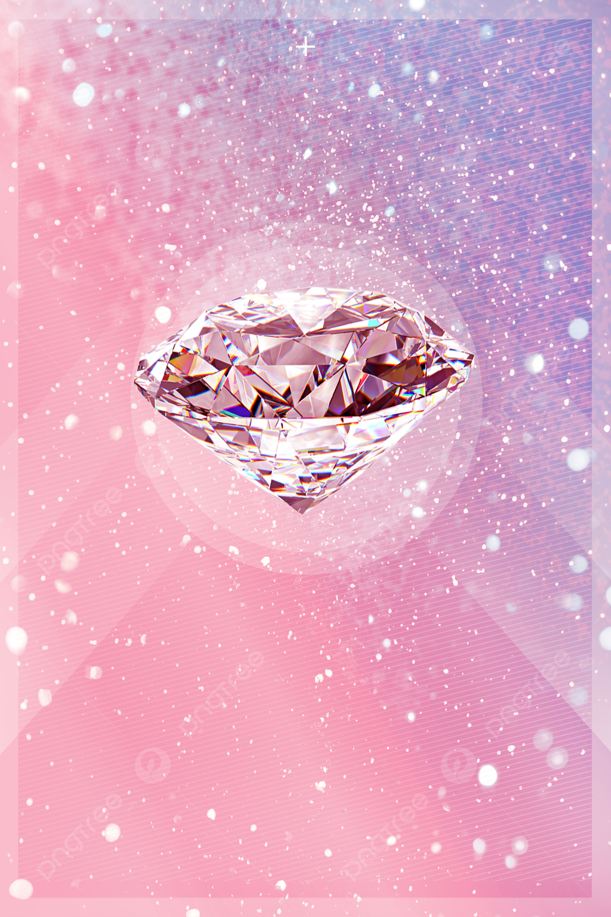  Diamant Hintergrundbild 1200x1800. Pink Diamond Shiny Geometric Hintergrundbild zum kostenlosen Download
