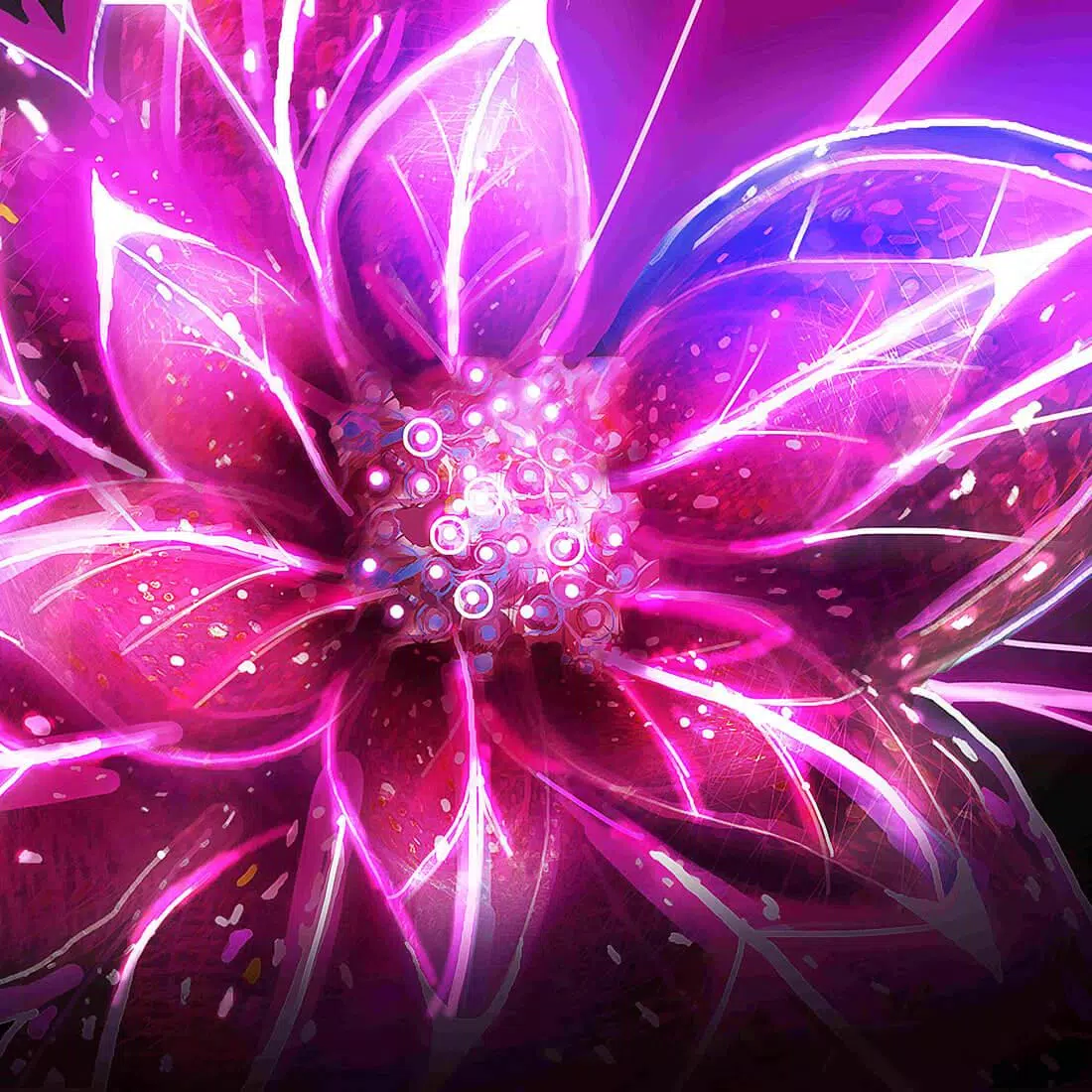  Die Schönsten Hintergrundbild 1100x1100. Neon Blumen Hintergrundbilder APK für Android herunterladen