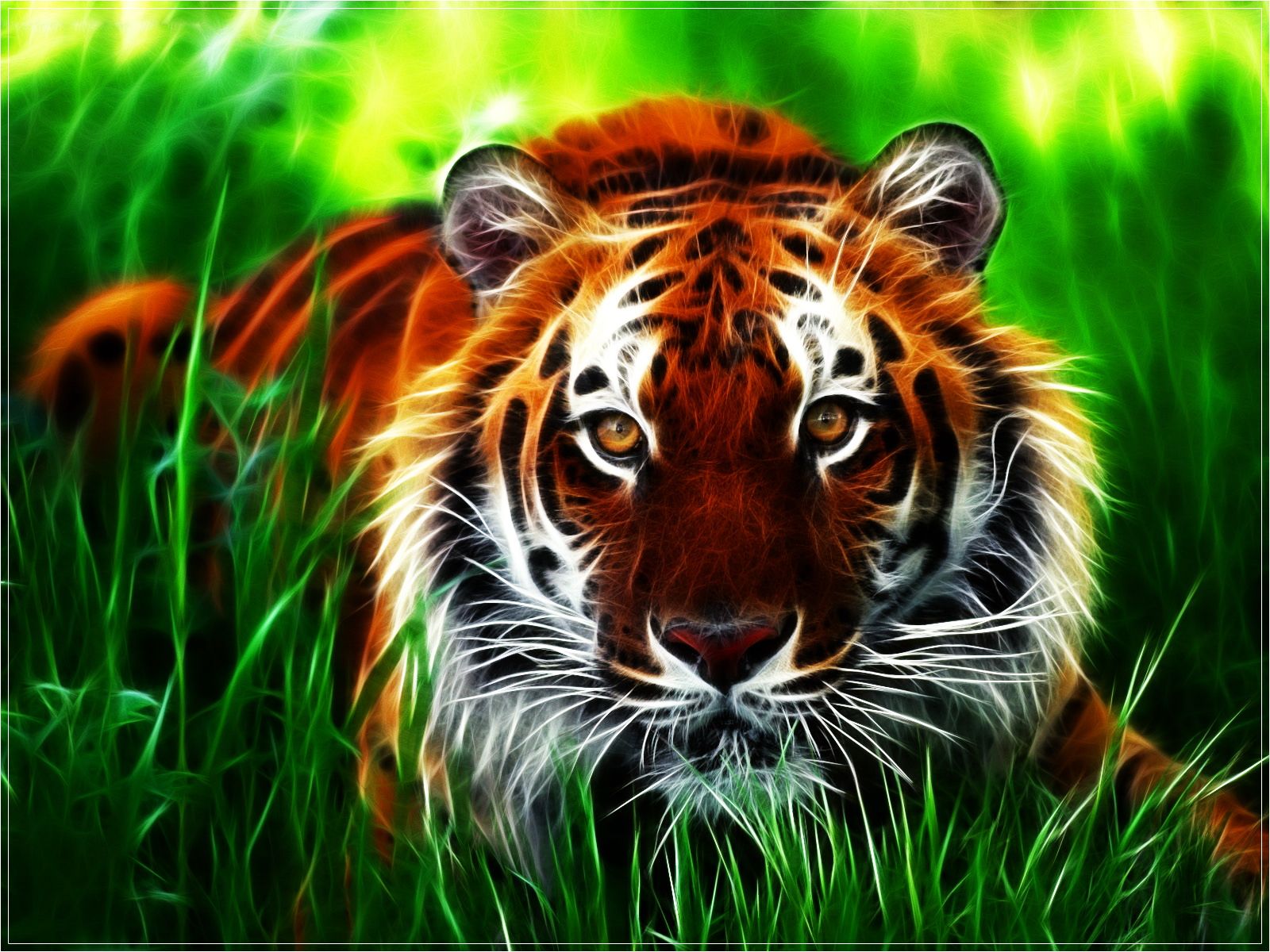  Die Schönsten Hintergrundbild 1600x1200. Fotos Tiger Große Katze ein Tier