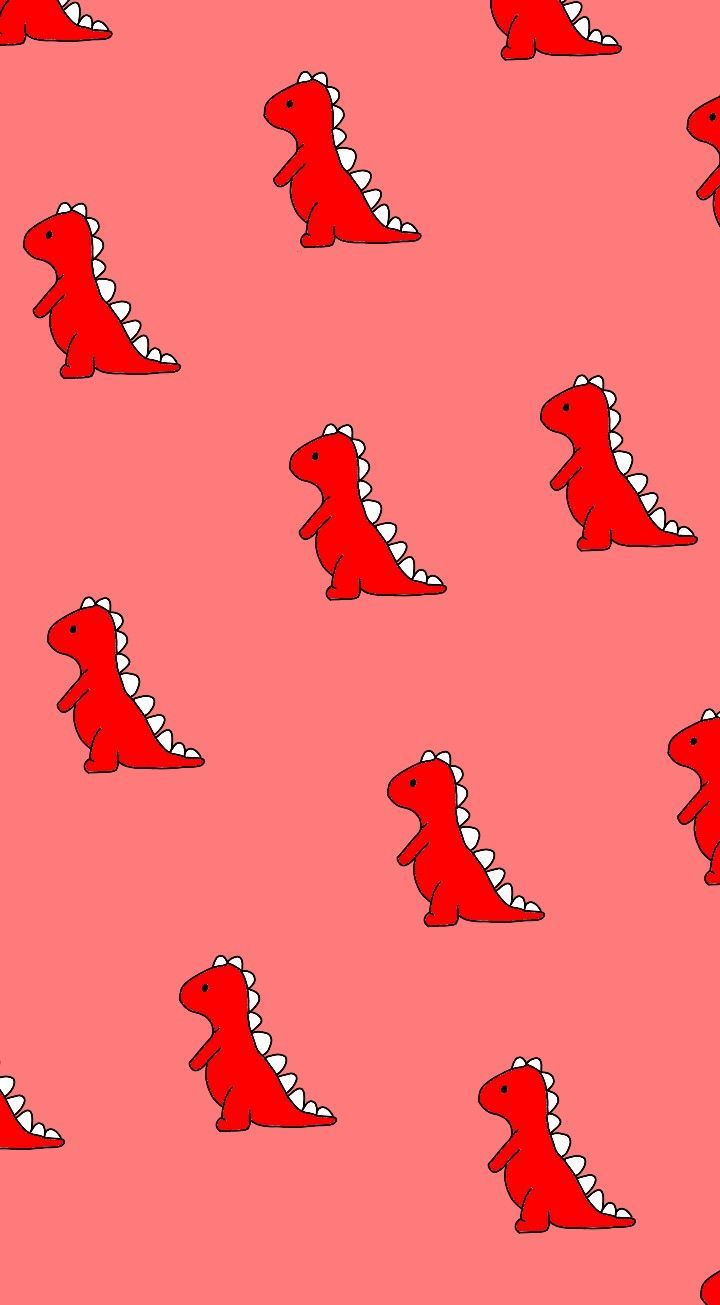  Dino Hintergrundbild 720x1305. Dino merah walpaper. Papel de parede hippie, Papel de parede retro, Poster de parede